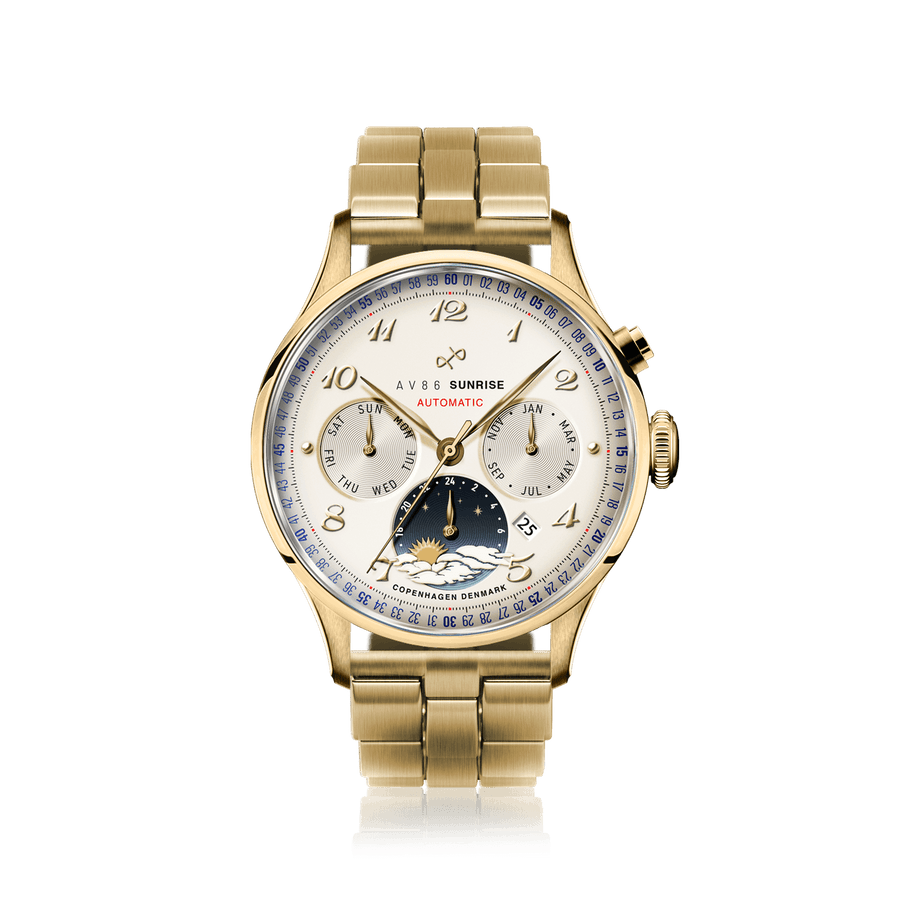 1564 Sunrise Automatic, Gold / Off White