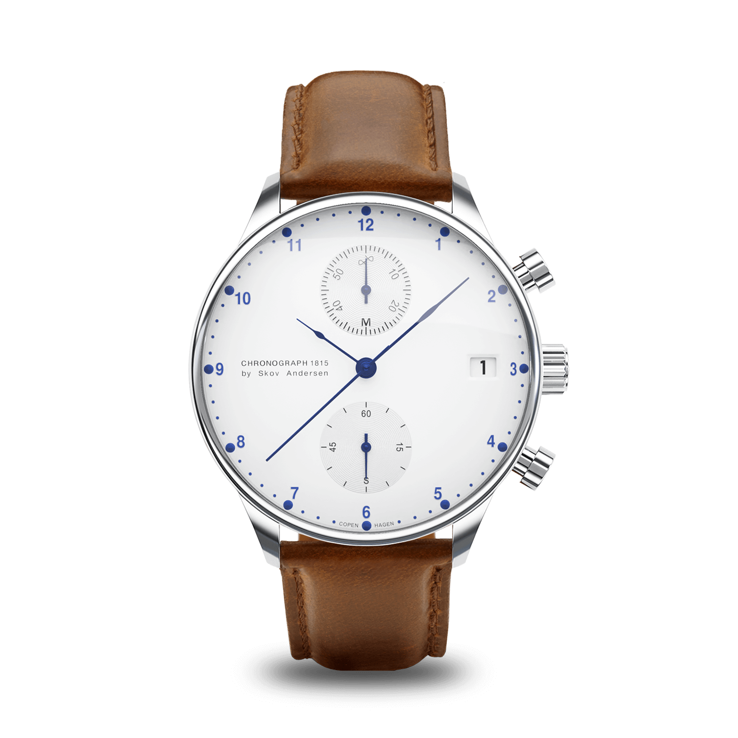 1815 Chronograph, Steel / White | Free engraving | AV86