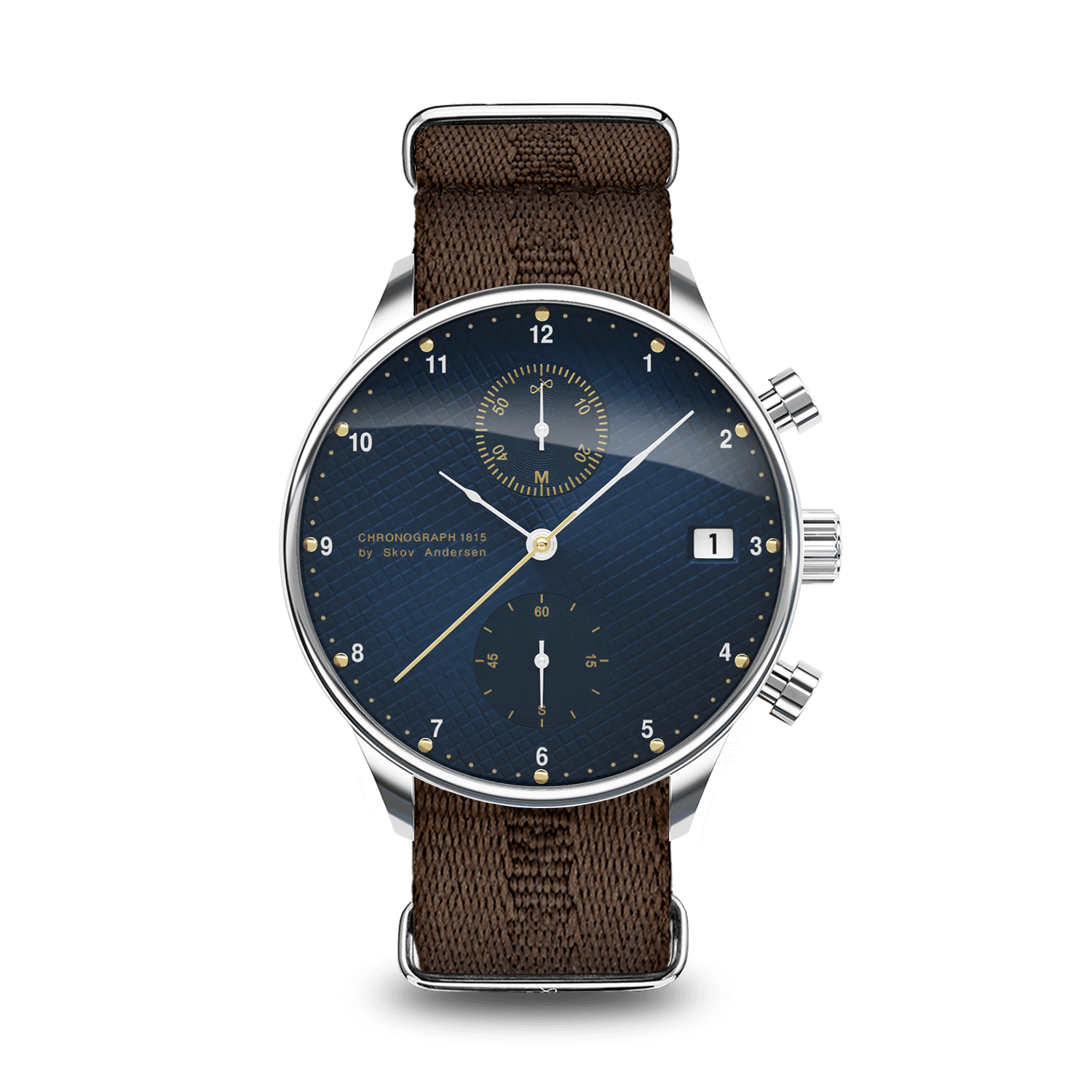 1815 Chronograph, Steel / Blue Turtle