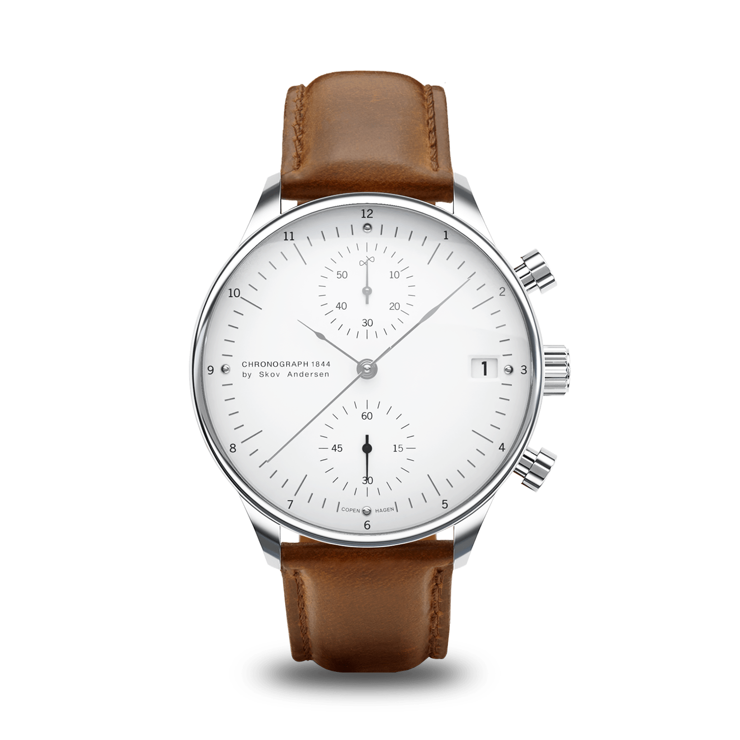 ♥SPECIAL✽VintageITEM６点♥ 1844 Chronograph, Steel / White | Free engraving | AV86