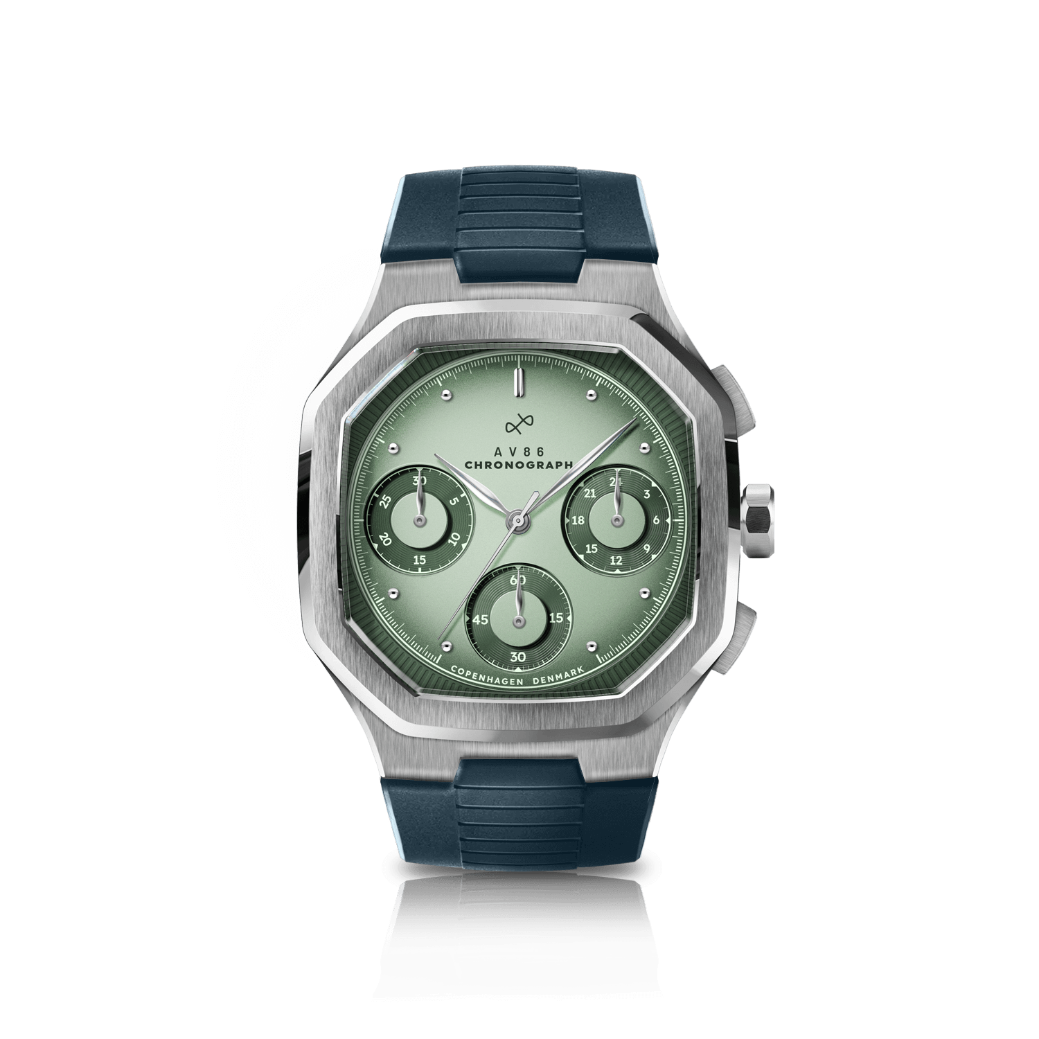 1904 Chronograph, Steel / Light & Dark Green