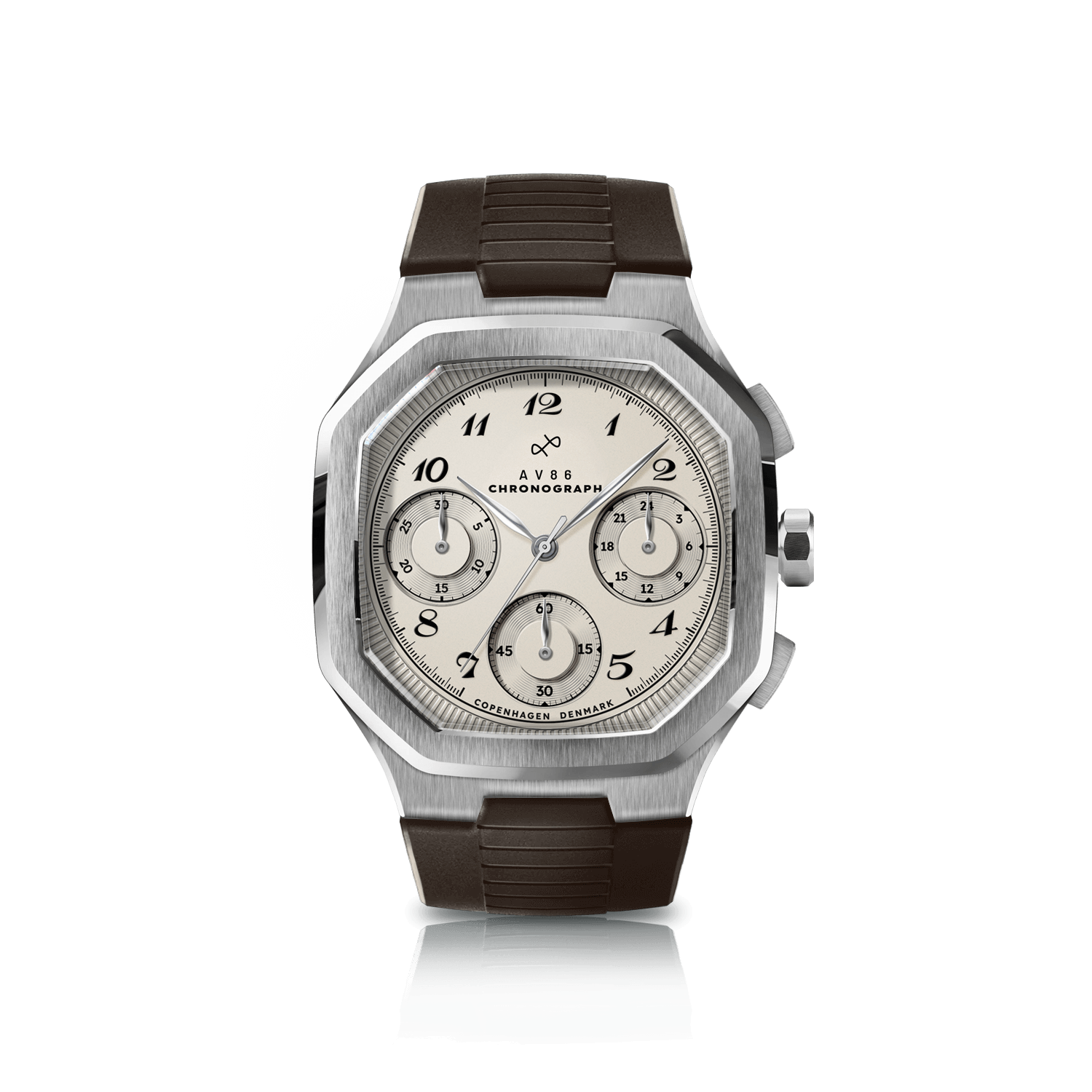 1904 Chronograph, Steel / Off White