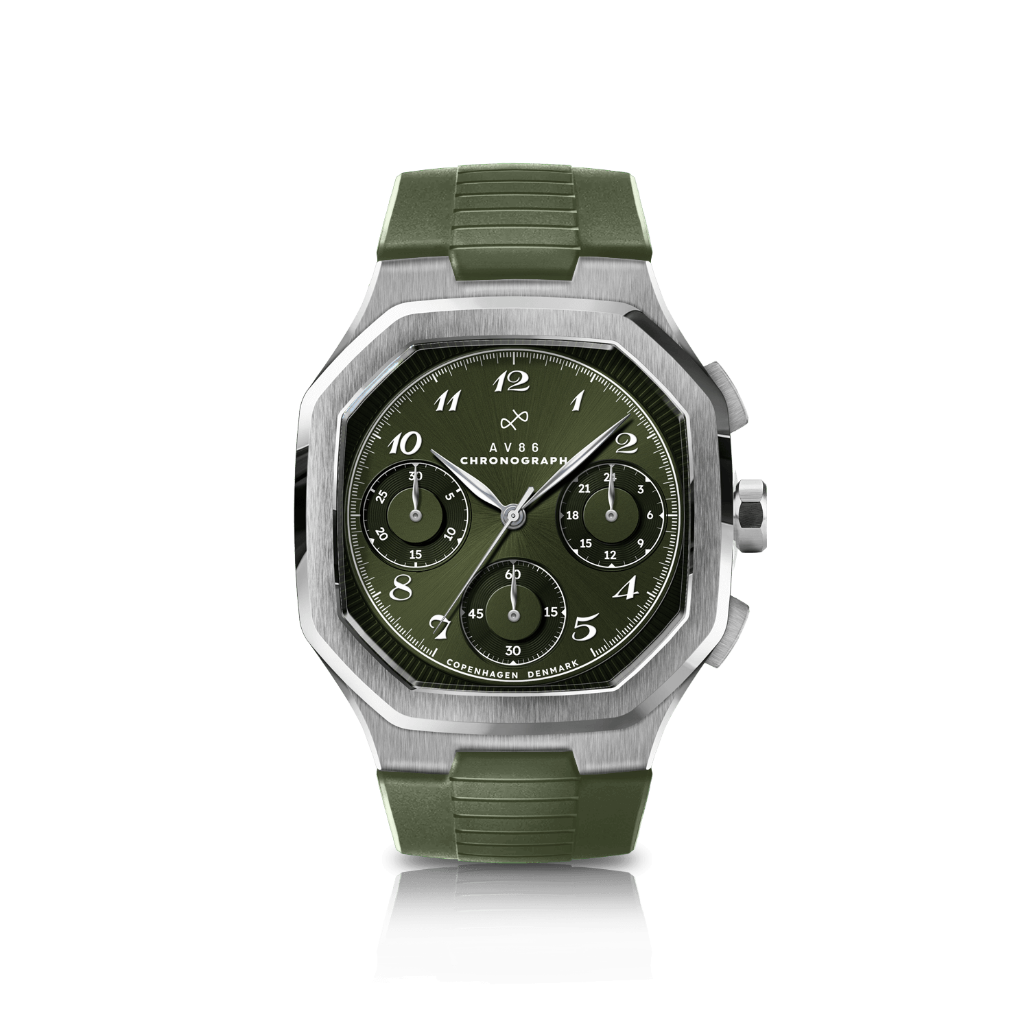 1904 Chronograph, Steel / Olive Green
