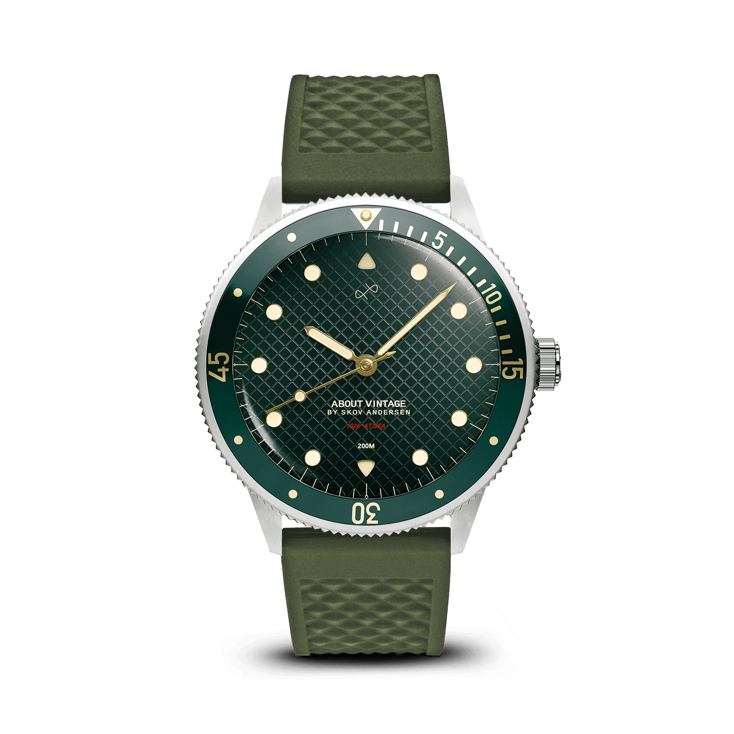 1926 At'sea, Steel / Green Turtle Vintage – 39MM