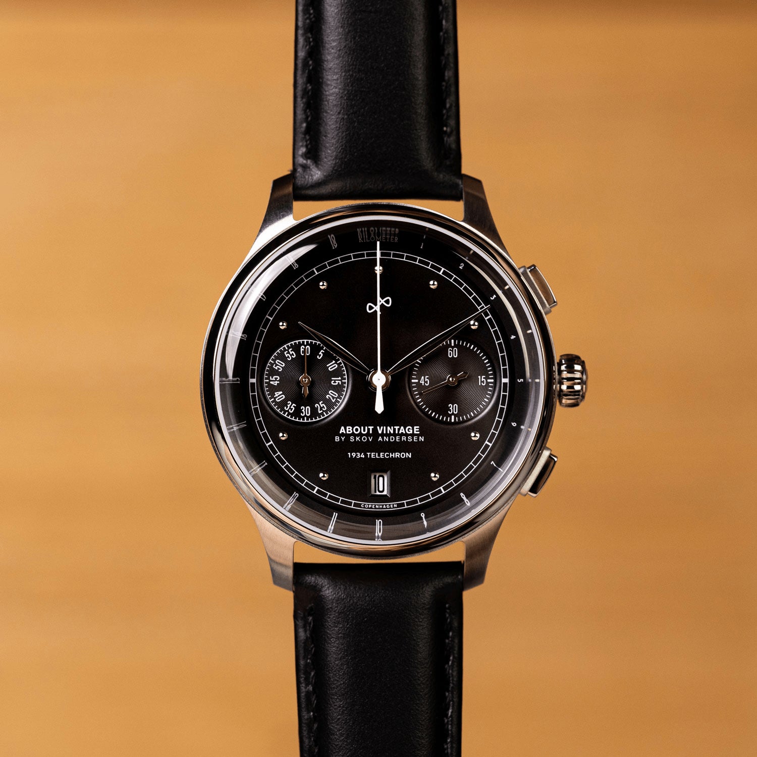 1934 Telechron, Steel / Black