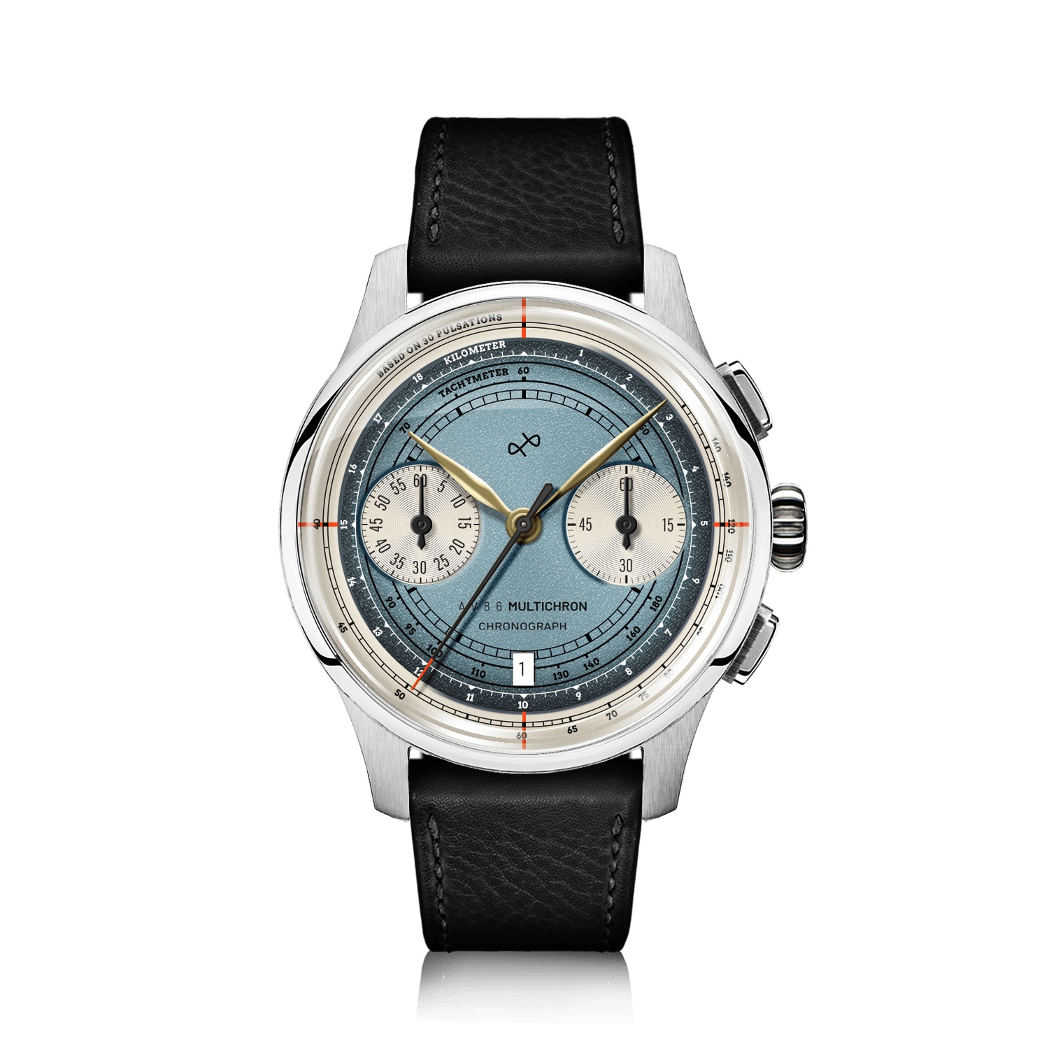 1934 Multichron, Steel / Sky Blue