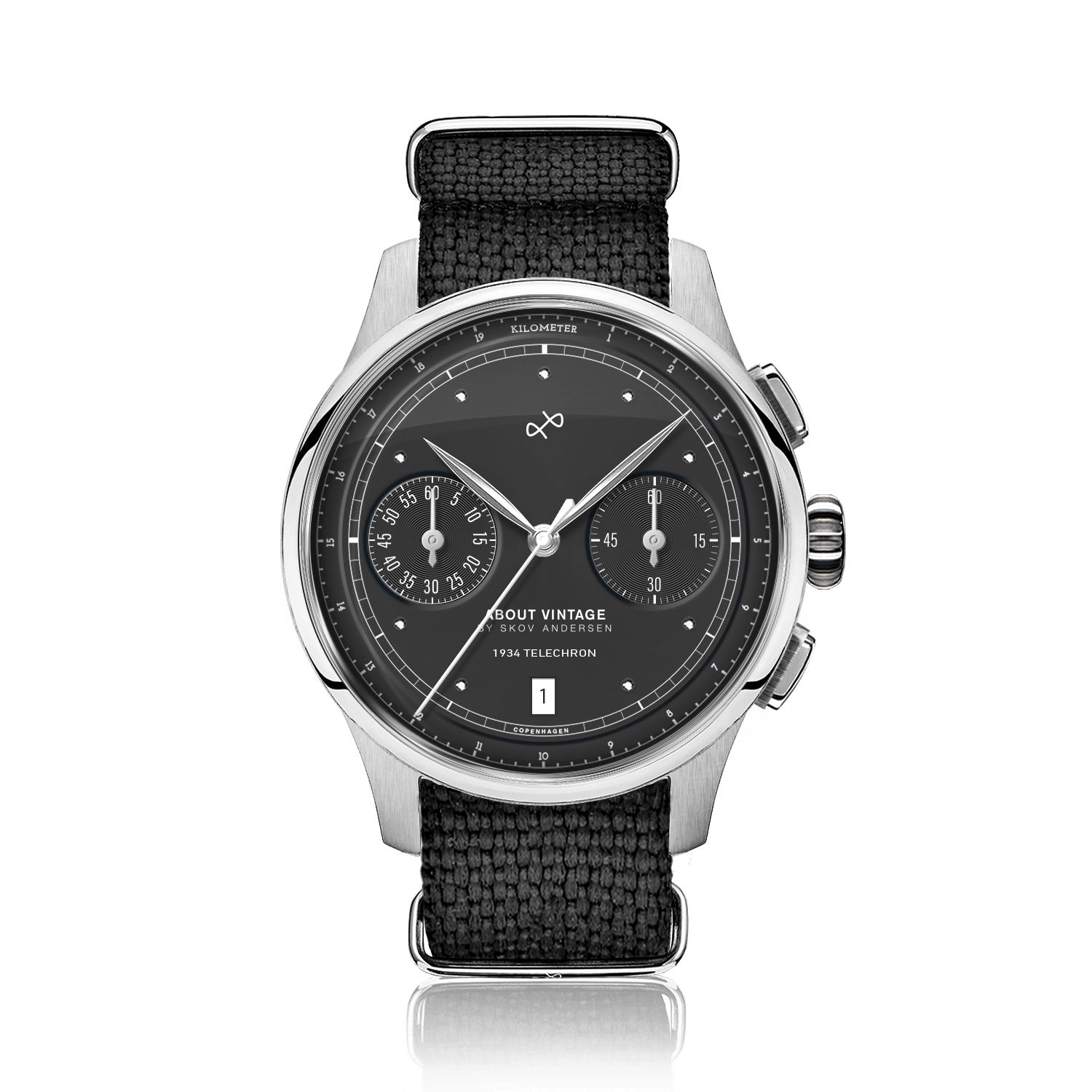 1934 Telechron, Steel / Black