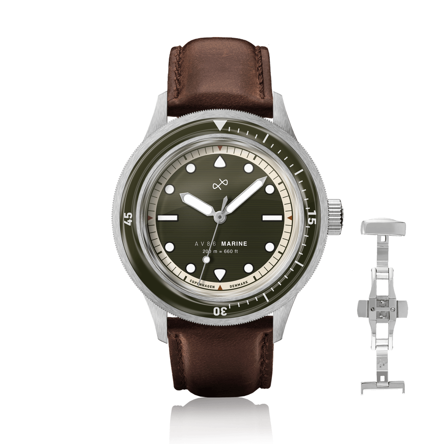 1956 Marine, Steel / Green