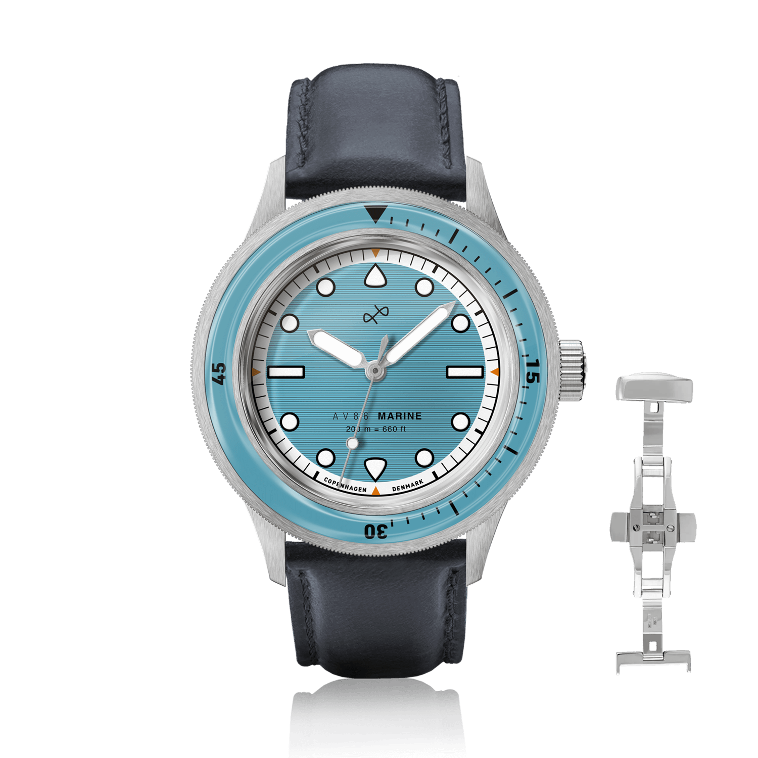 1956 Marine, Steel / Light Blue