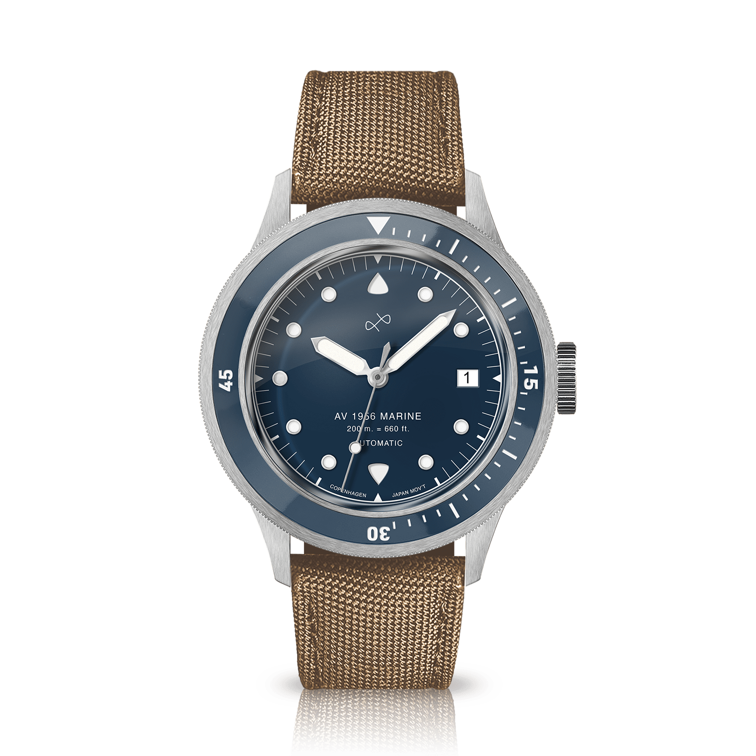 1956 Marine Automatic, Steel / Blue | 無料刻印 | AV86