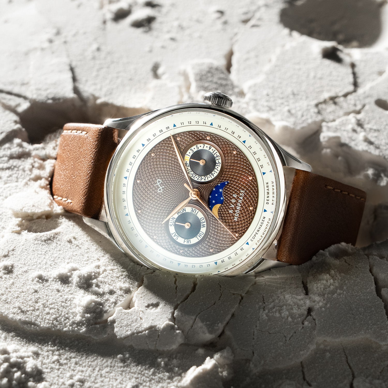 1968 Moonphase, Steel / Brown
