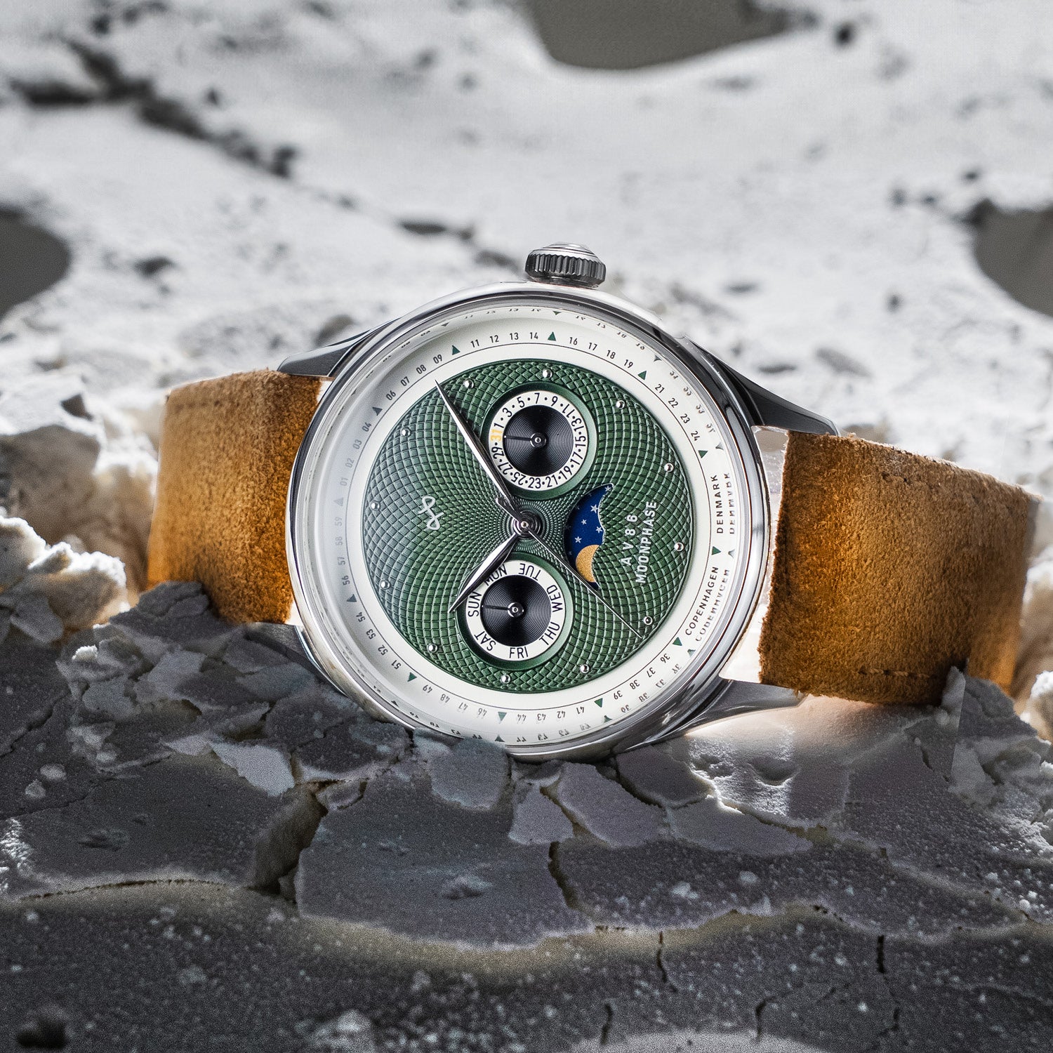 1968 Moonphase, Steel / Green