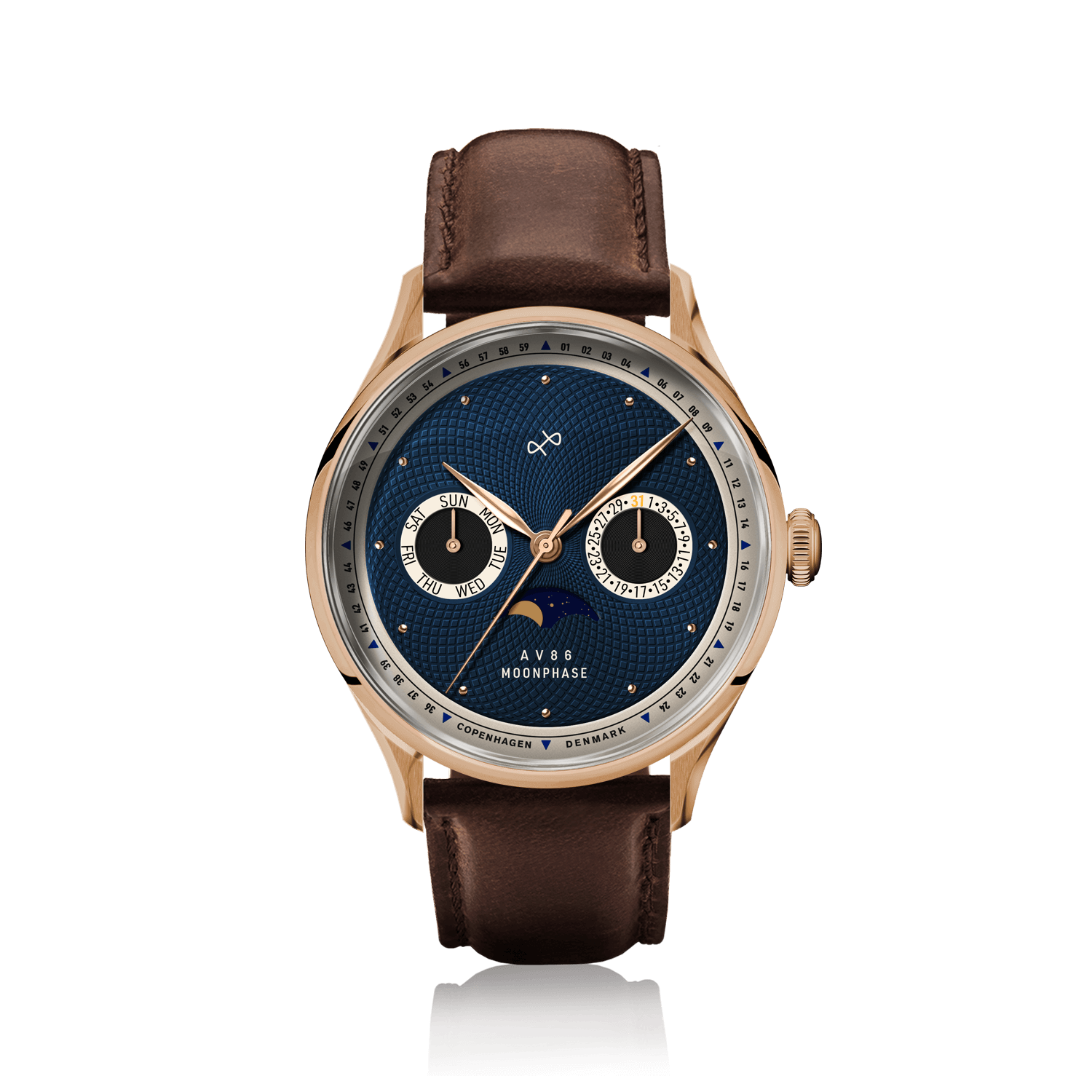 1968 Moonphase, Rose Gold / Dark Blue