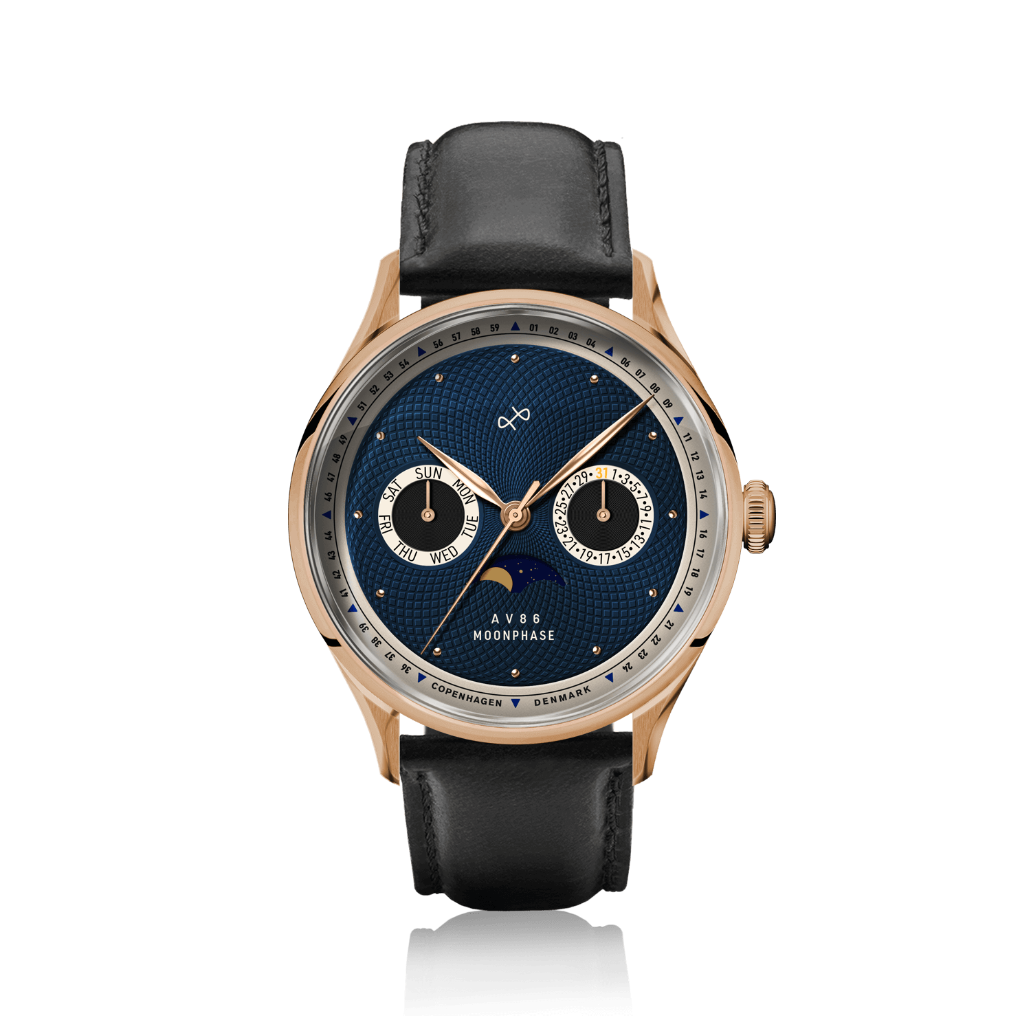 1968 Moonphase, Rose Gold / Dark Blue