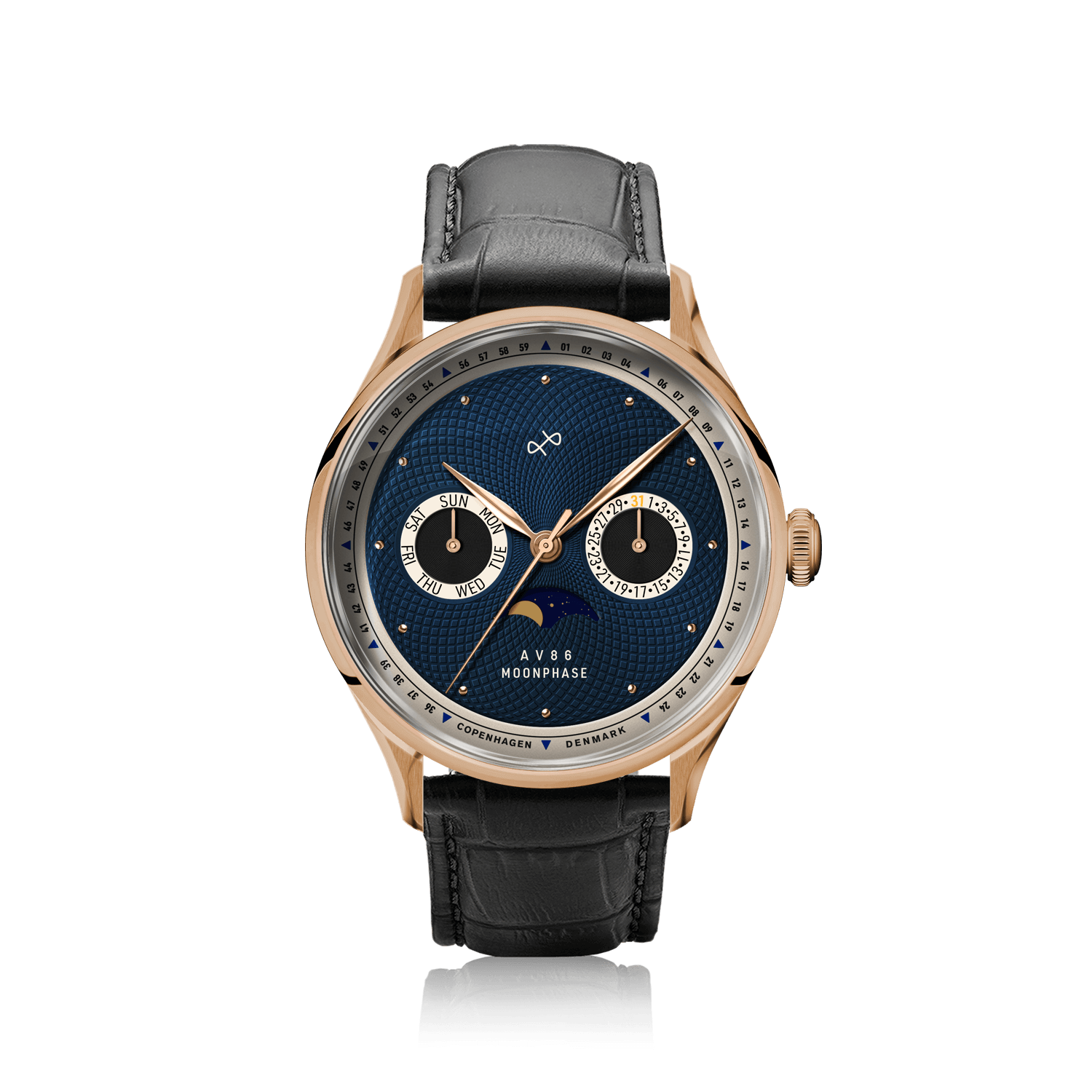 1968 Moonphase, Rose Gold / Dark Blue