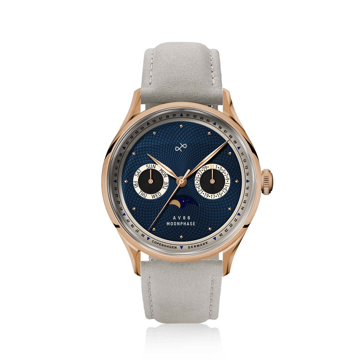 1968 Moonphase, Rose Gold / Dark Blue