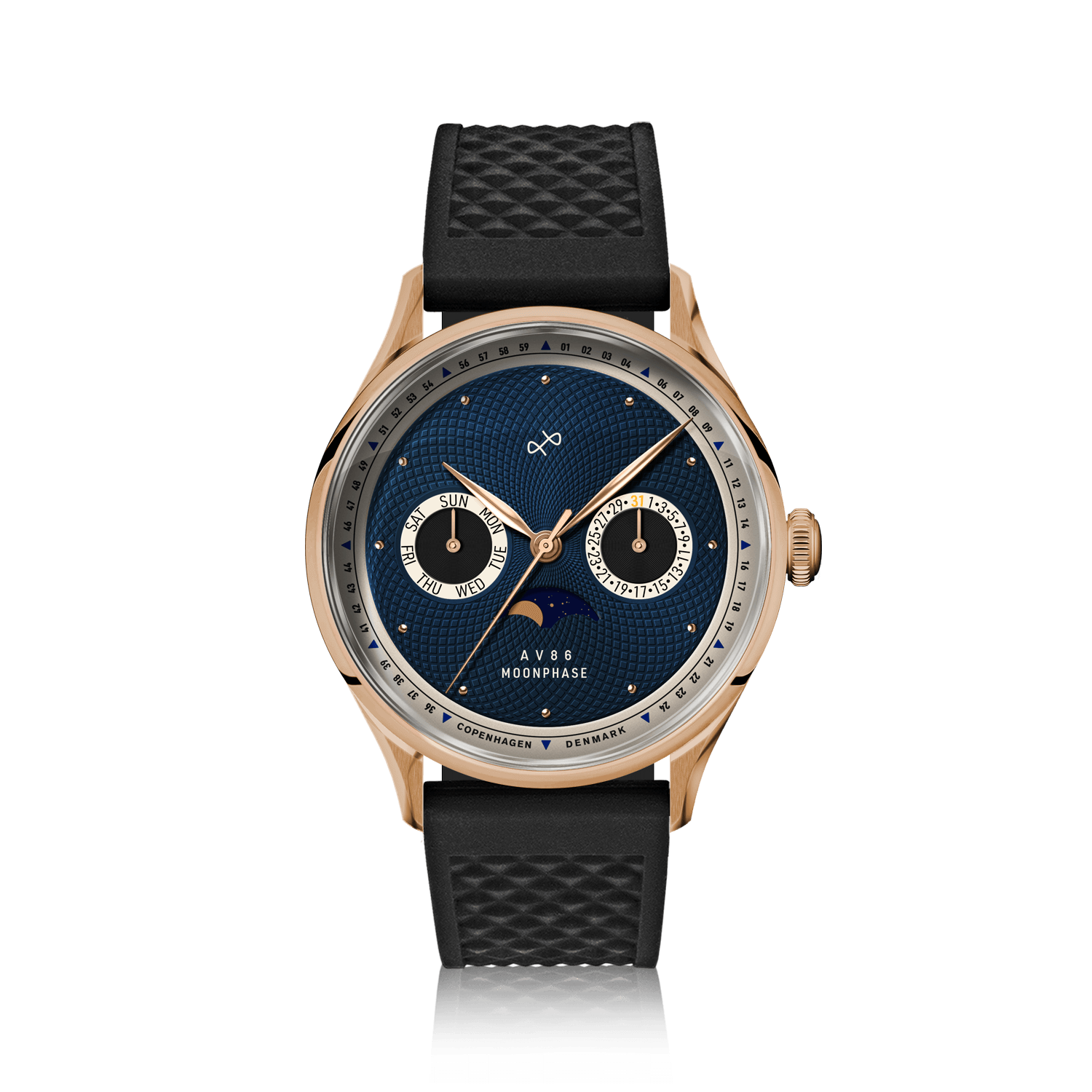 1968 Moonphase, Rose Gold / Dark Blue