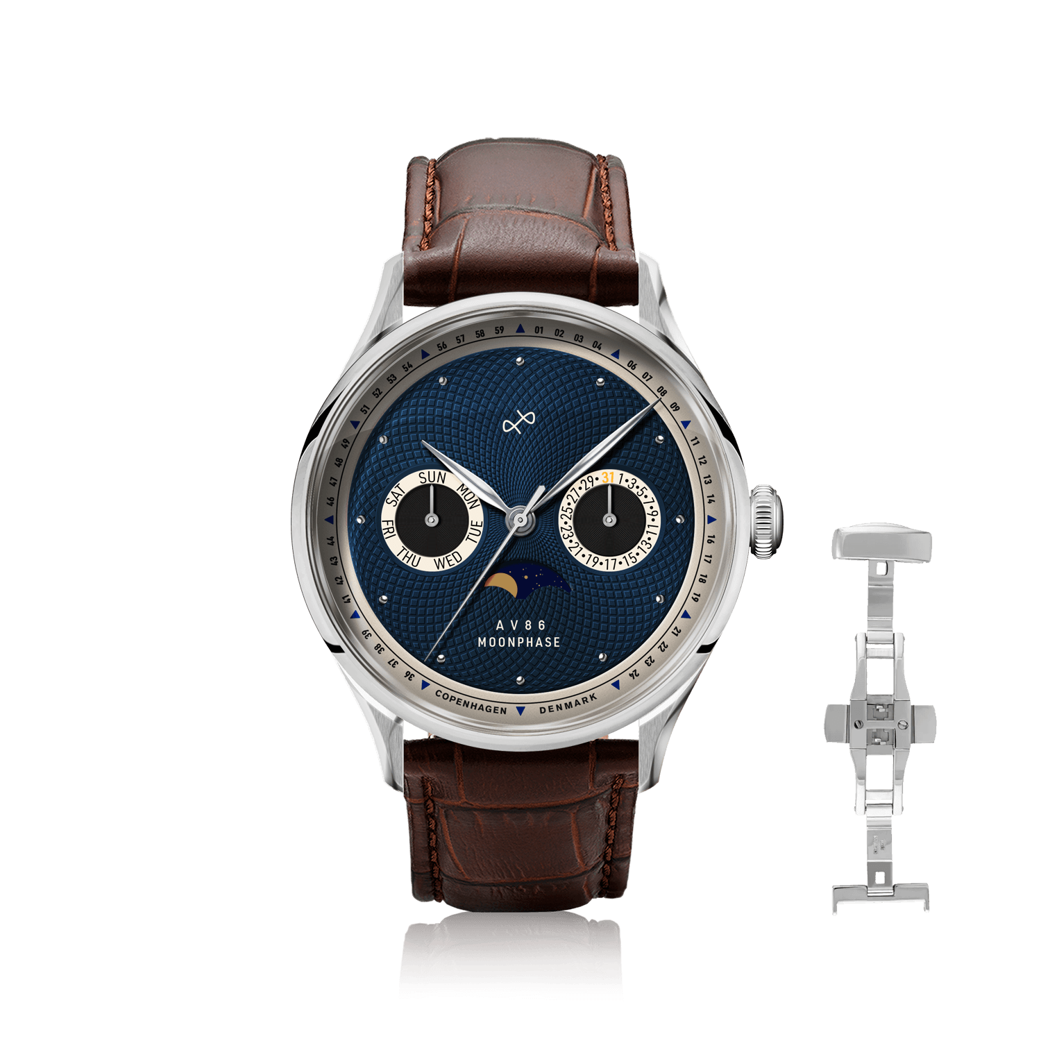 1968 Moonphase, Steel / Dark Blue