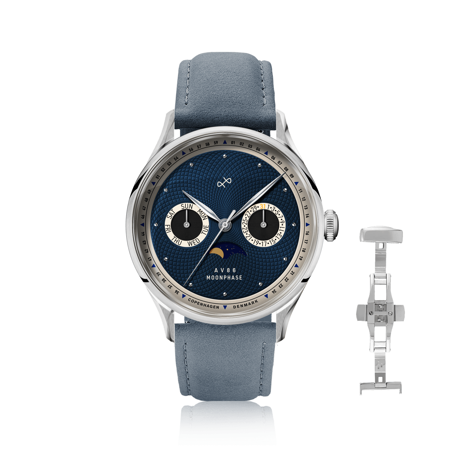 1968 Moonphase, Steel / Dark Blue