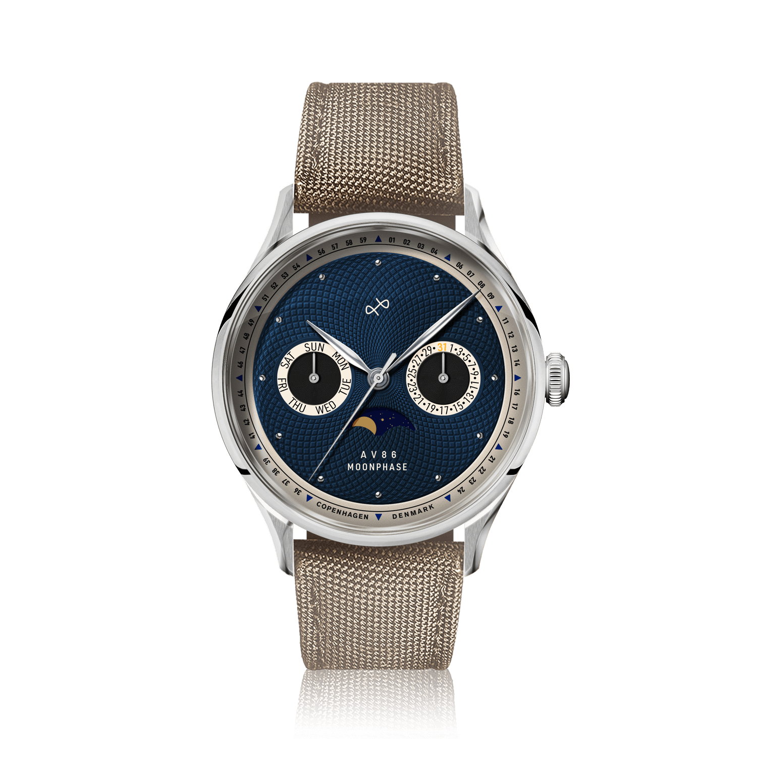 1968 Moonphase, Steel / Dark Blue