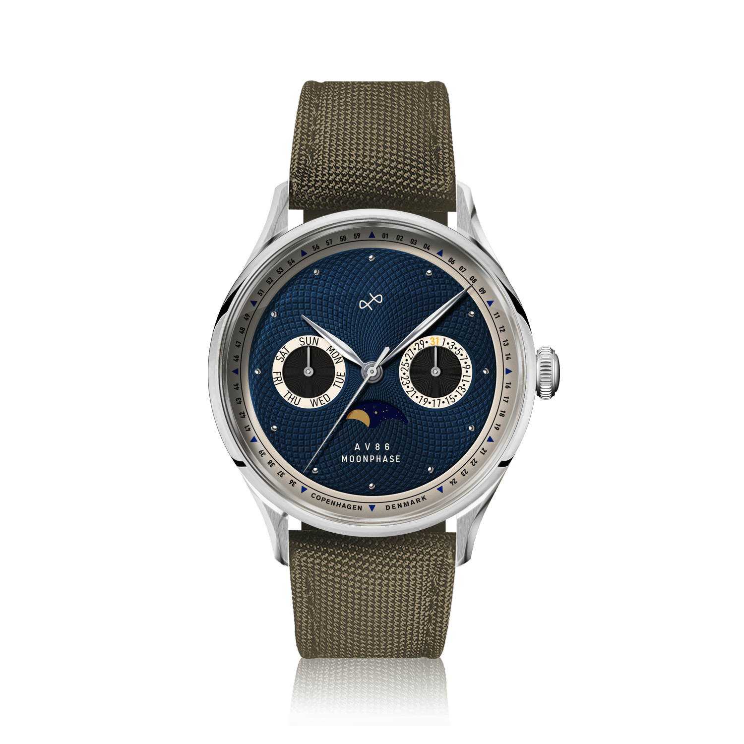 1968 Moonphase, Steel / Dark Blue