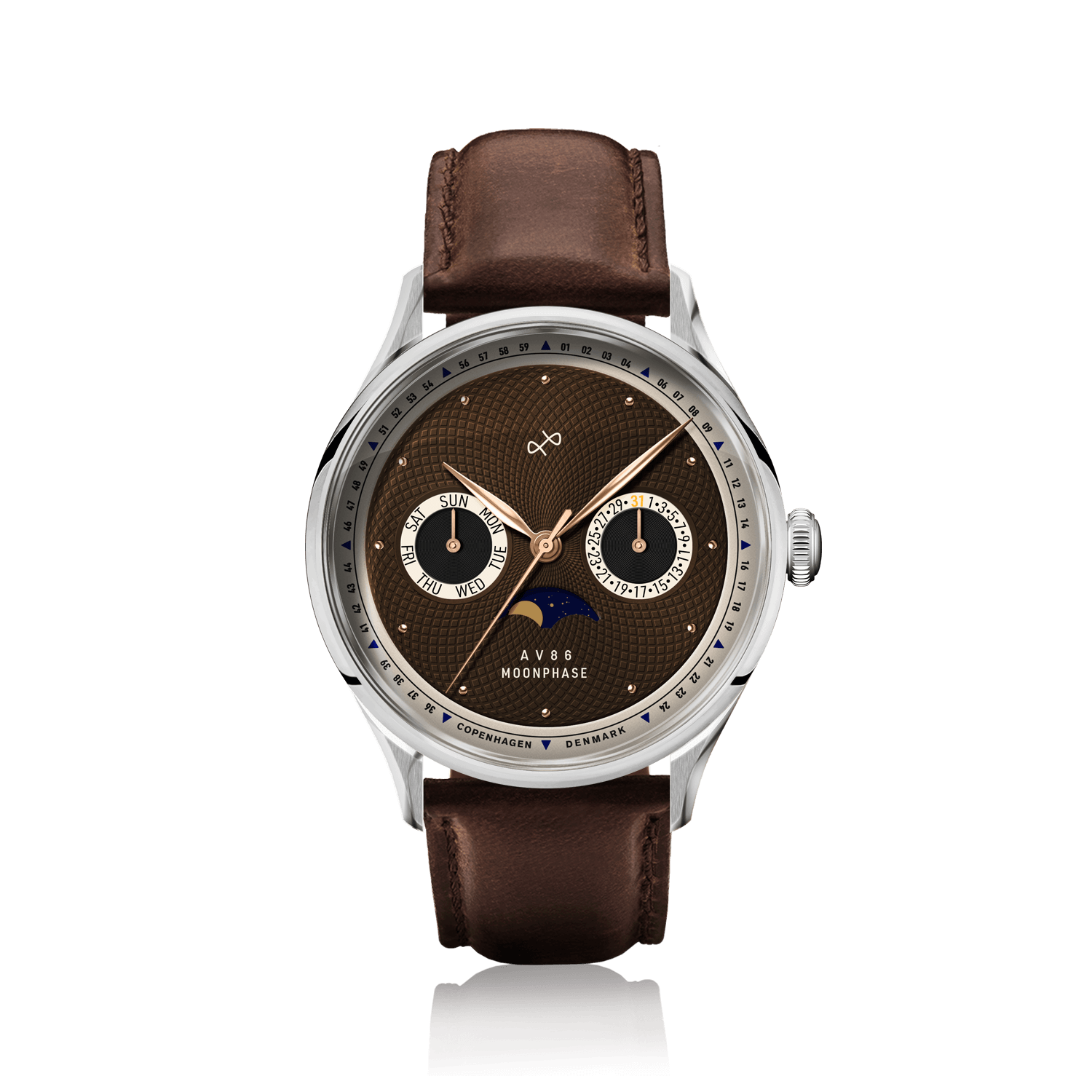 1968 Moonphase, Steel / Brown