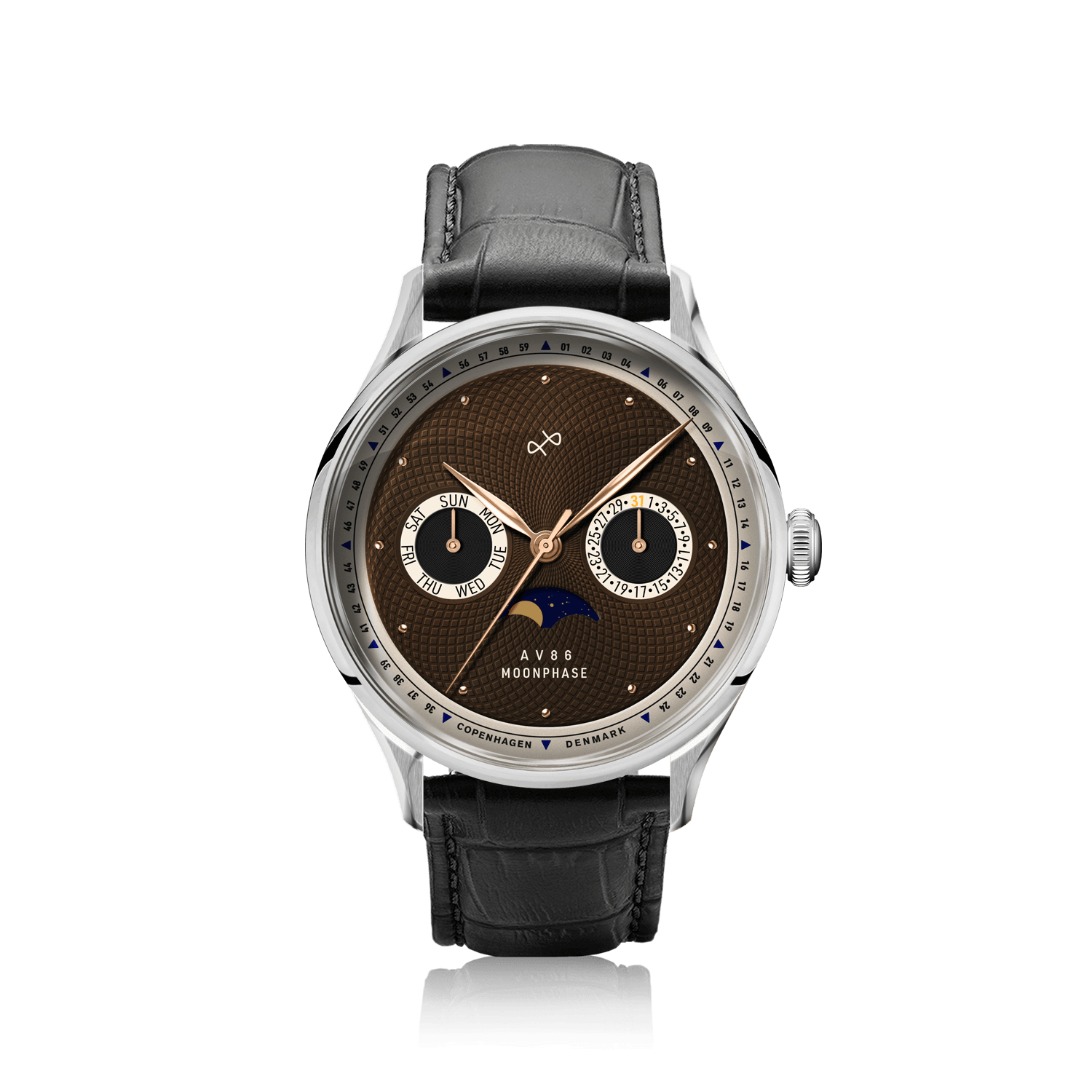 1968 Moonphase, Steel / Brown