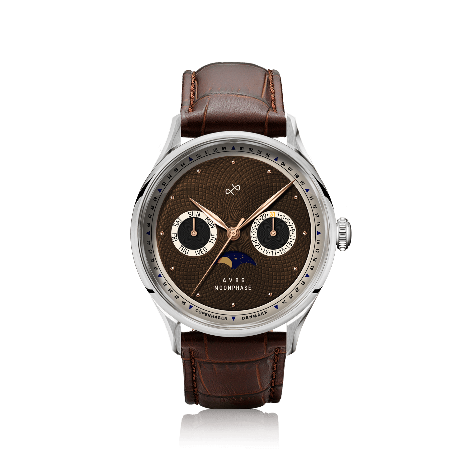 1968 Moonphase, Steel / Brown
