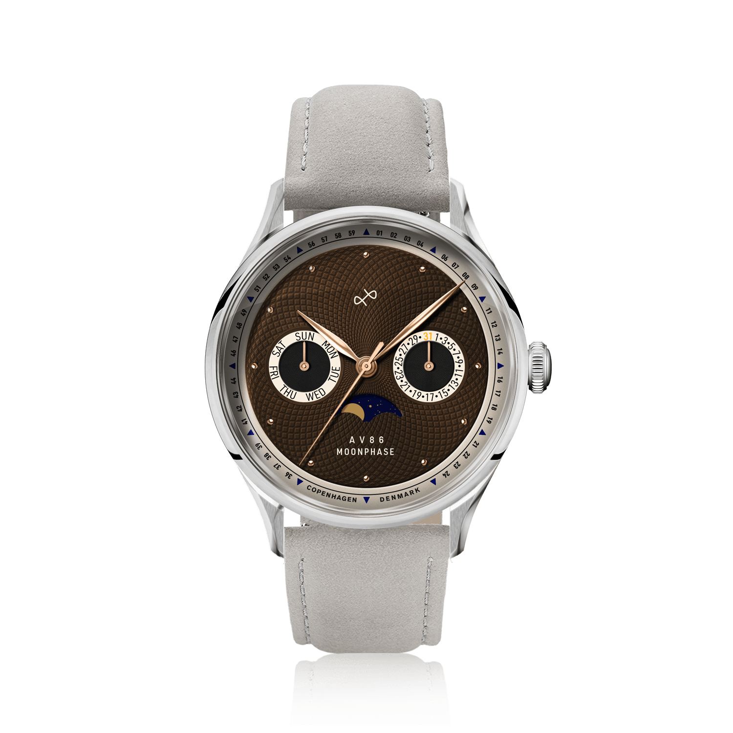 1968 Moonphase, Steel / Brown