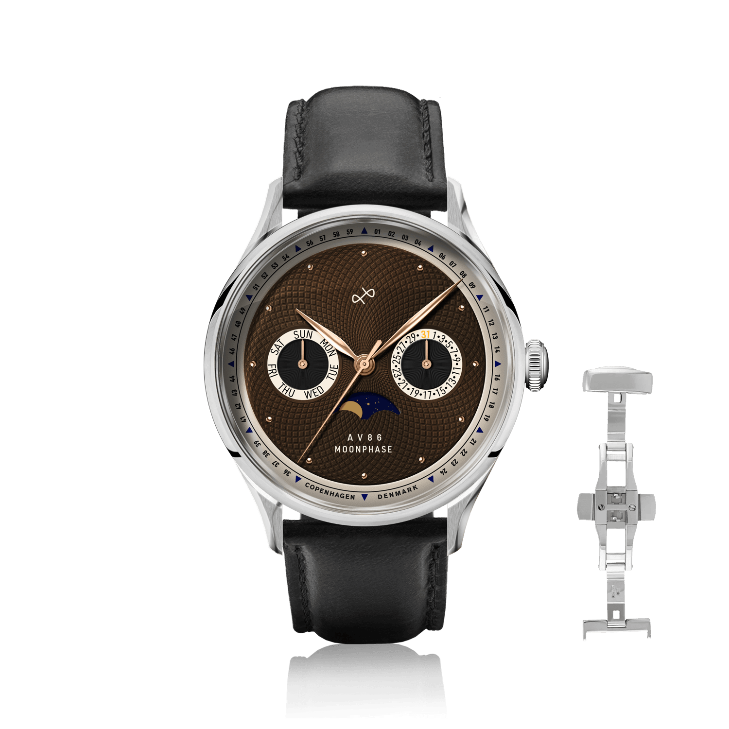 1968 Moonphase, Steel / Brown