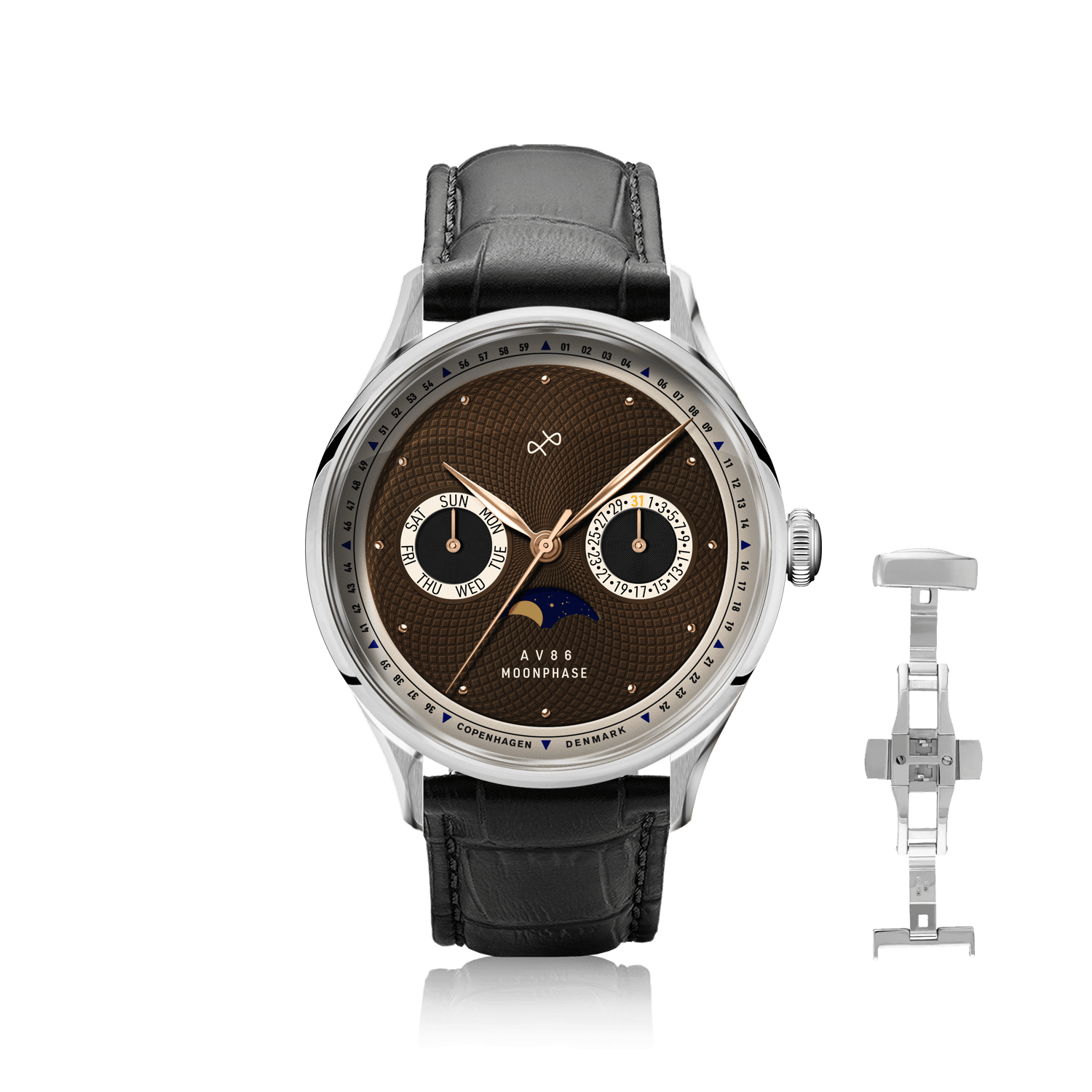 1968 Moonphase, Steel / Brown