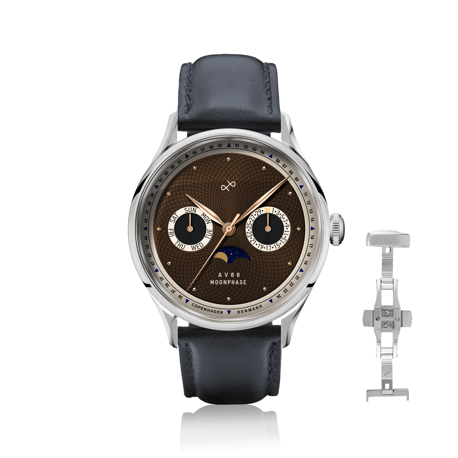 1968 Moonphase, Steel / Brown