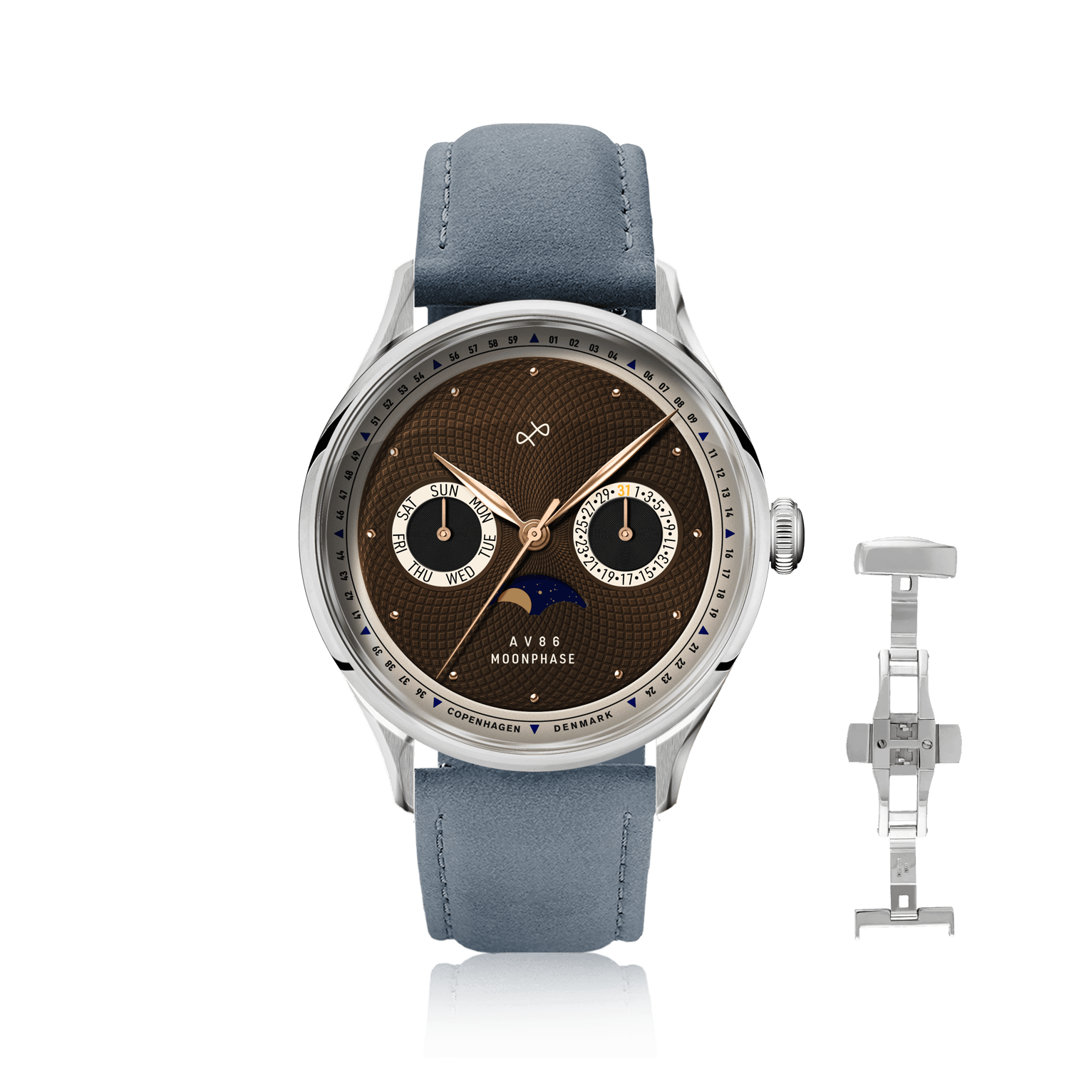1968 Moonphase, Steel / Brown