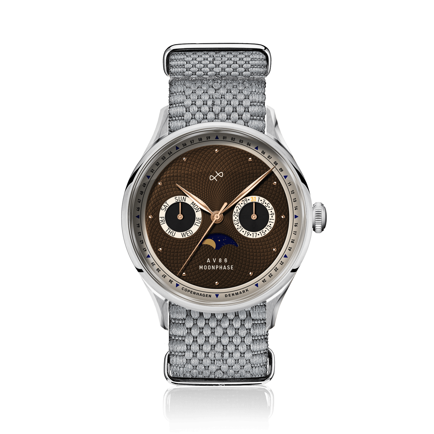1968 Moonphase, Steel / Brown