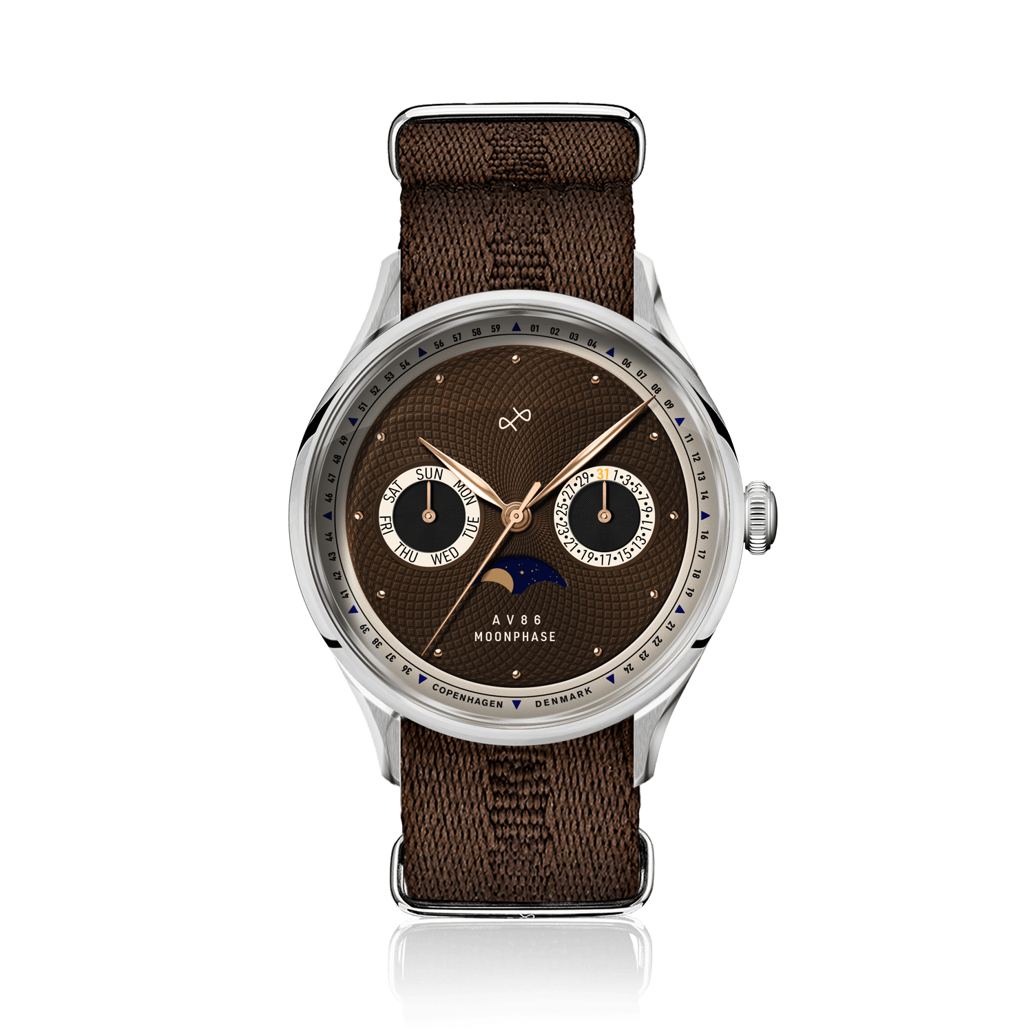1968 Moonphase, Steel / Brown