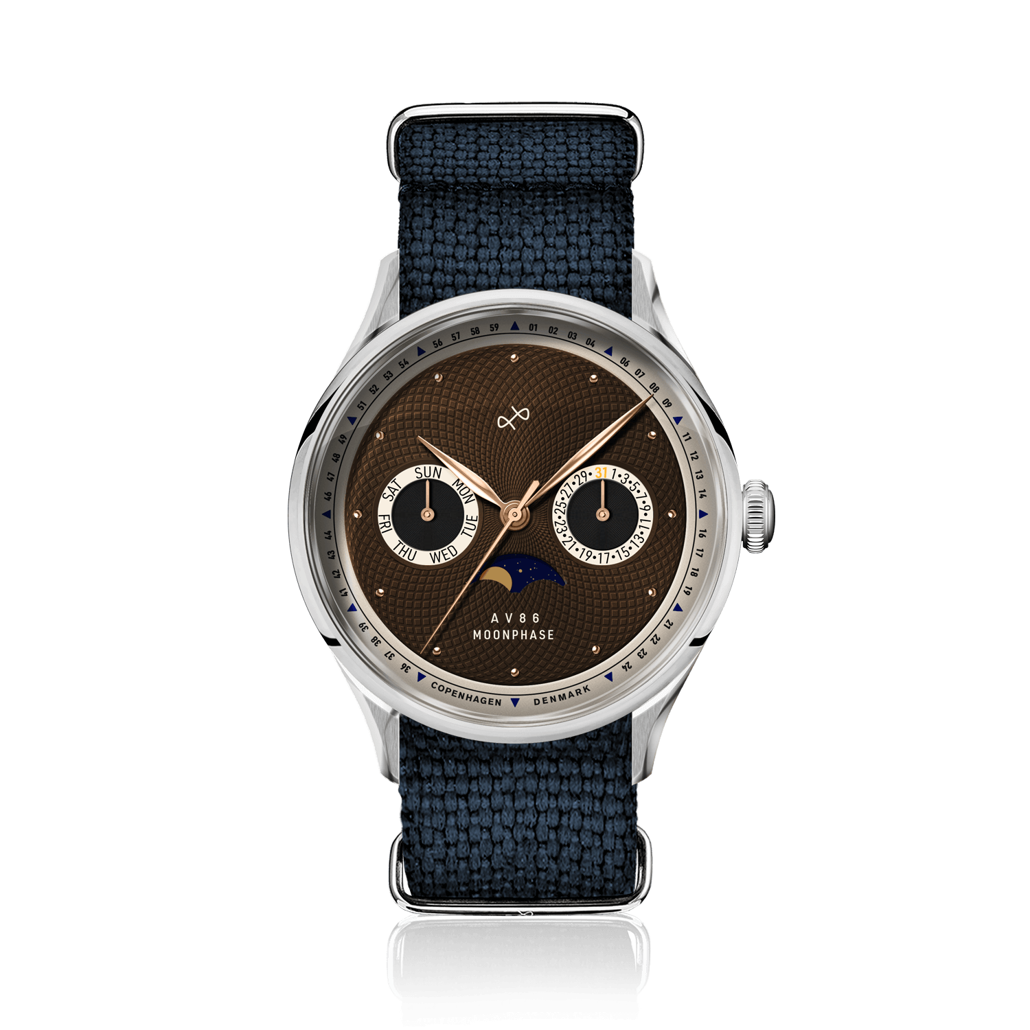 1968 Moonphase, Steel / Brown