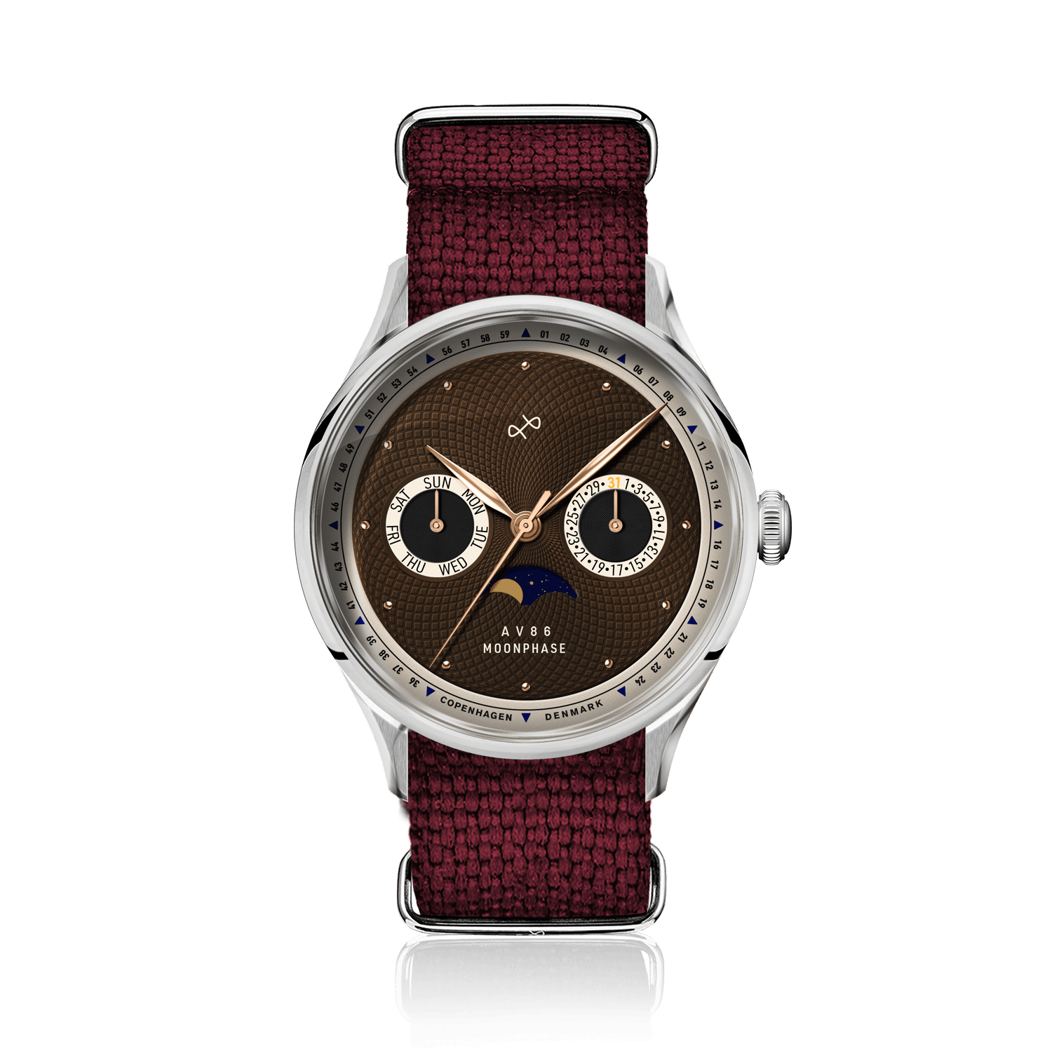 1968 Moonphase, Steel / Brown