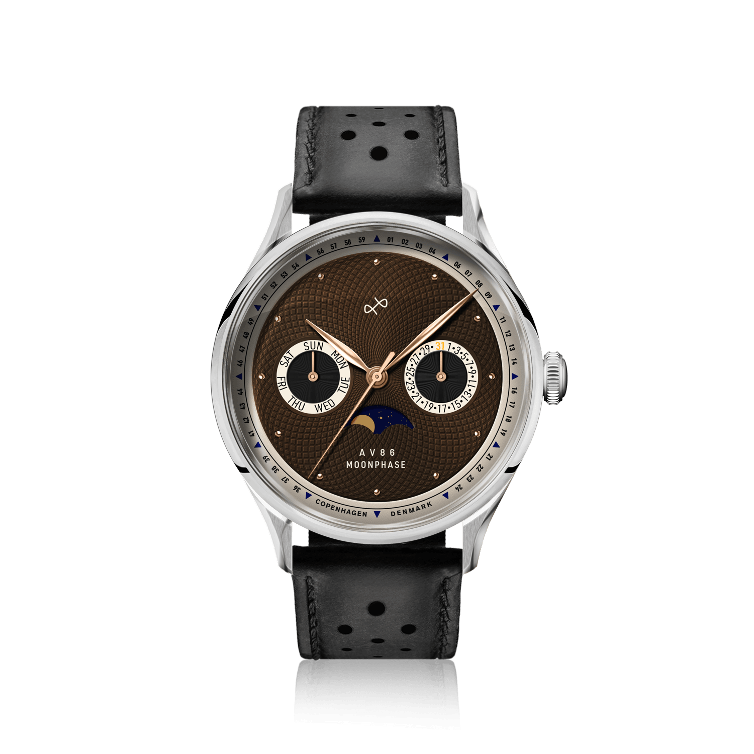 1968 Moonphase, Steel / Brown