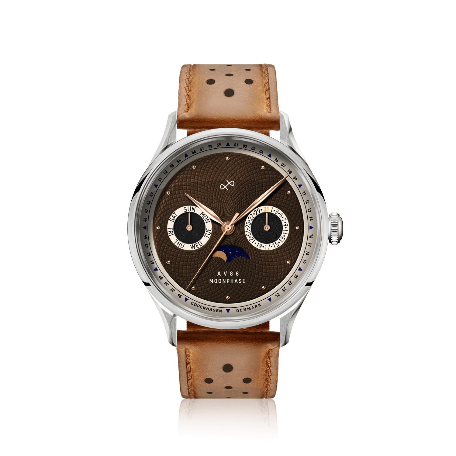 1968 Moonphase, Steel / Brown