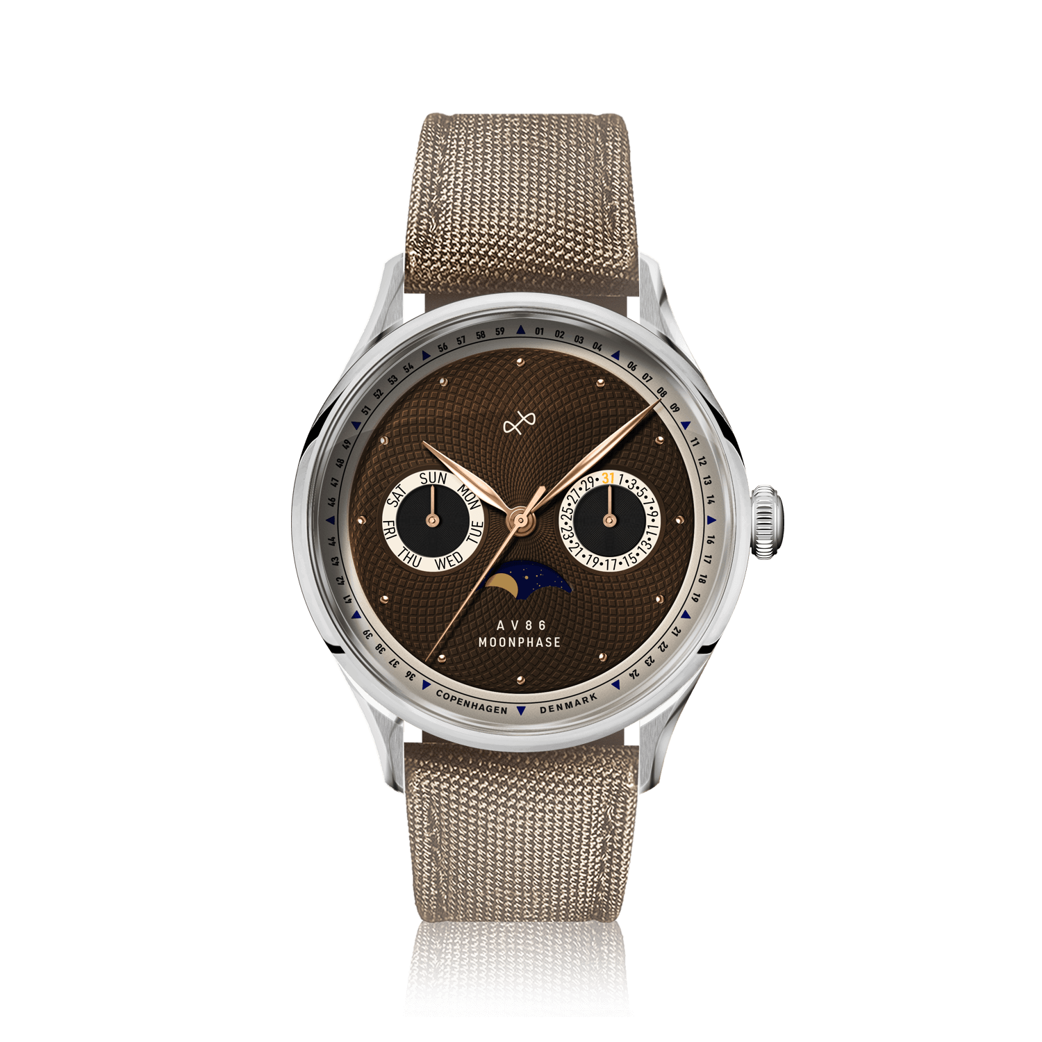 1968 Moonphase, Steel / Brown