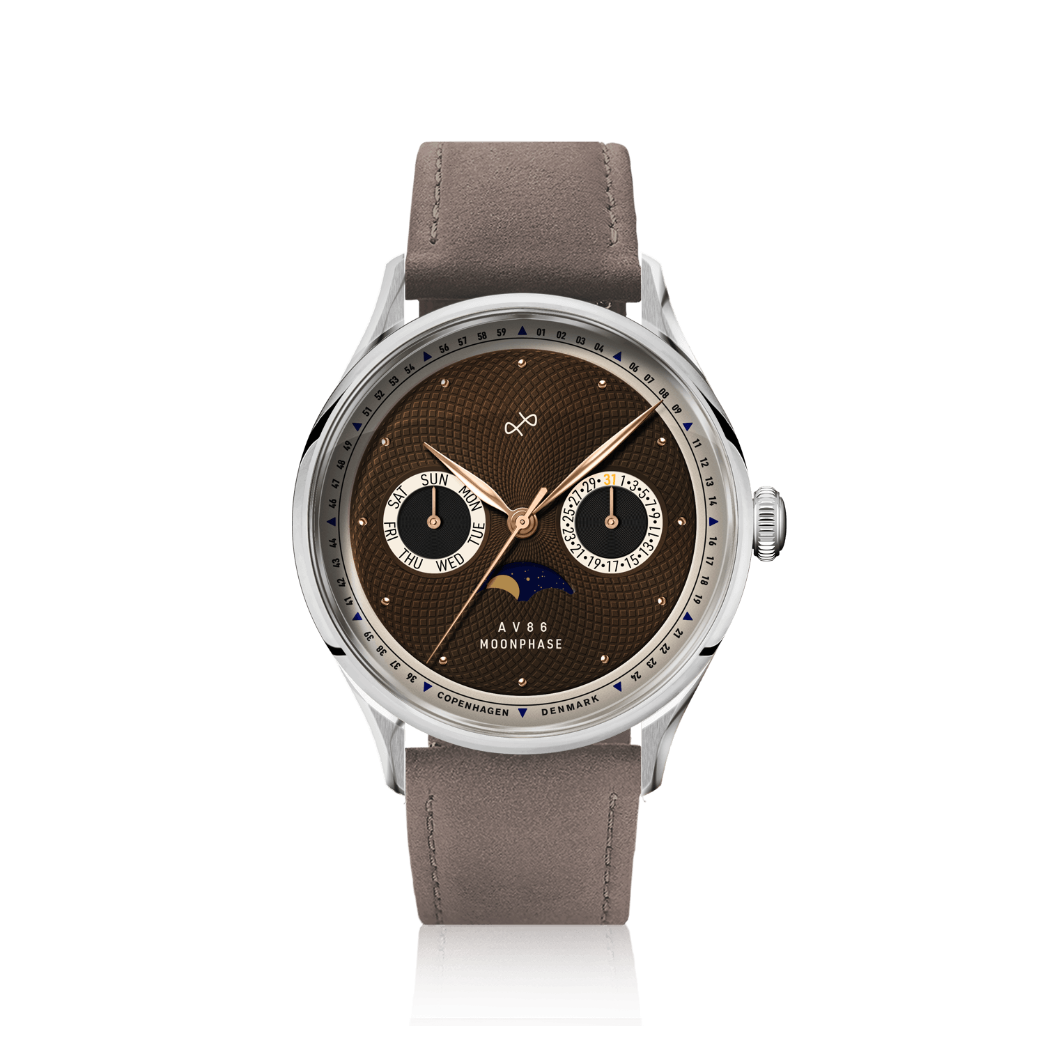 1968 Moonphase, Steel / Brown