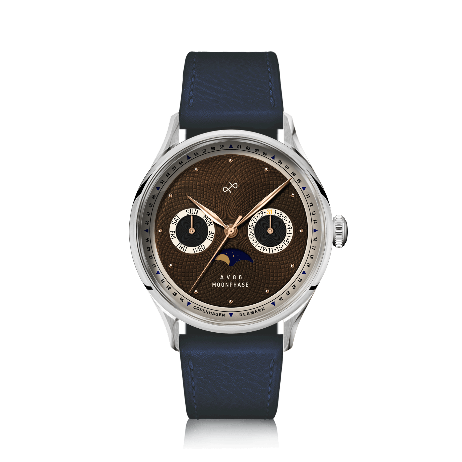 1968 Moonphase, Steel / Brown