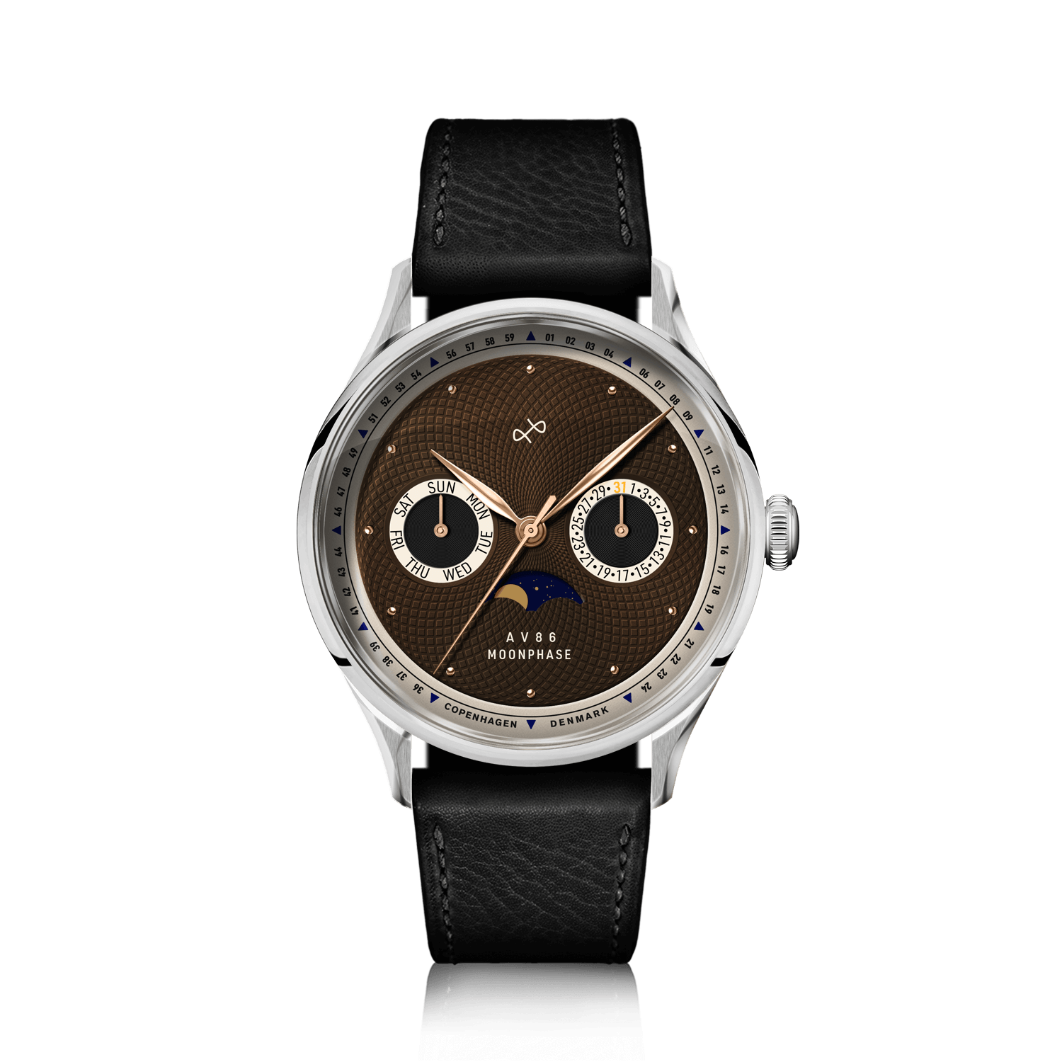 1968 Moonphase, Steel / Brown