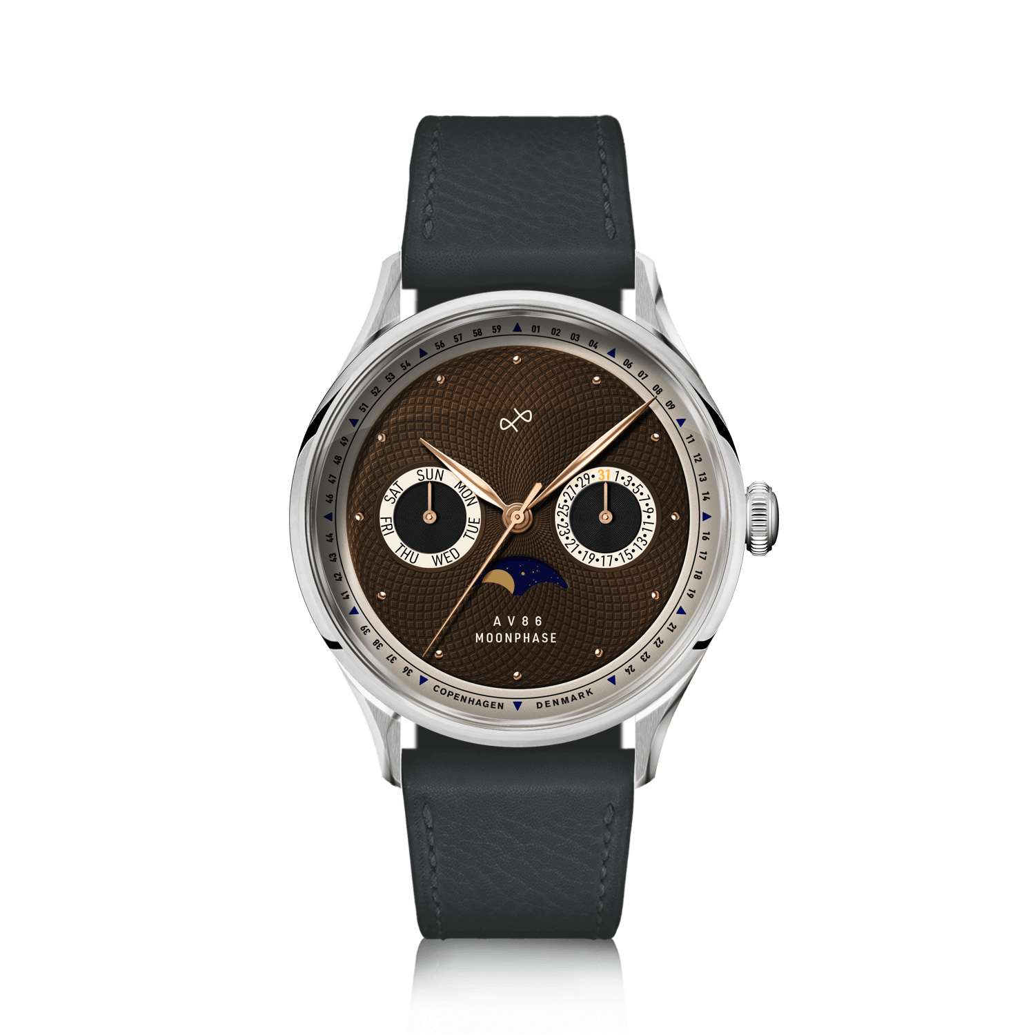1968 Moonphase, Steel / Brown