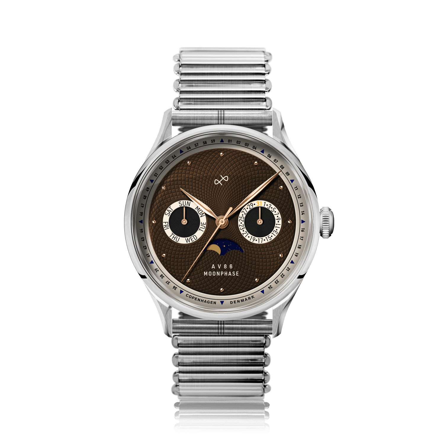1968 Moonphase, Steel / Brown