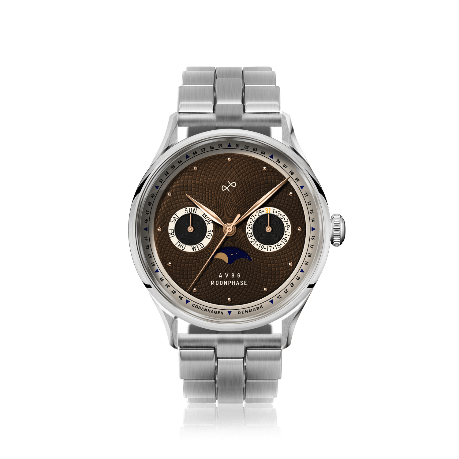1968 Moonphase, Steel / Brown