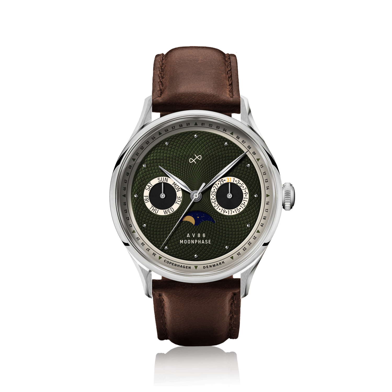 1968 Moonphase, Steel / Green