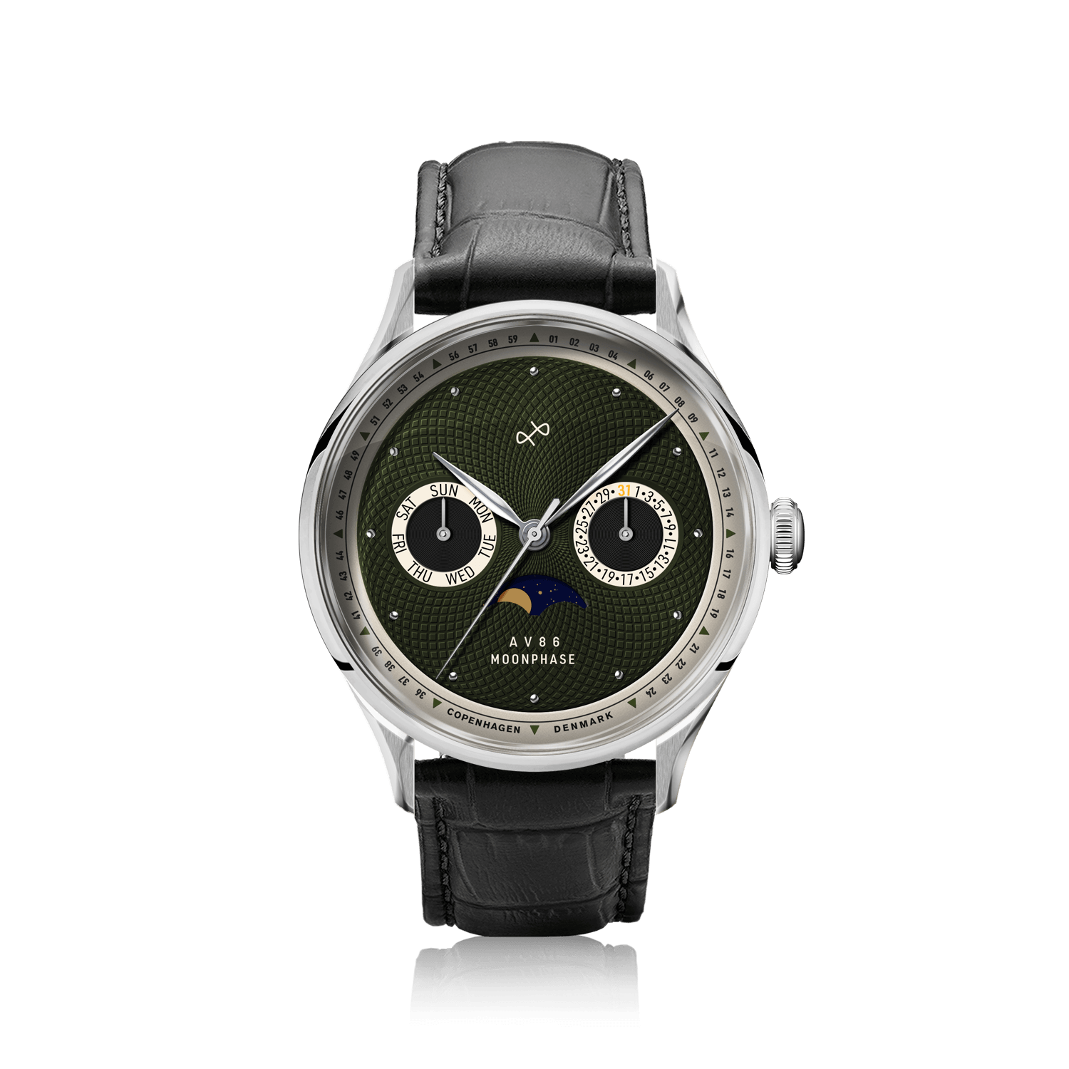 1968 Moonphase, Steel / Green