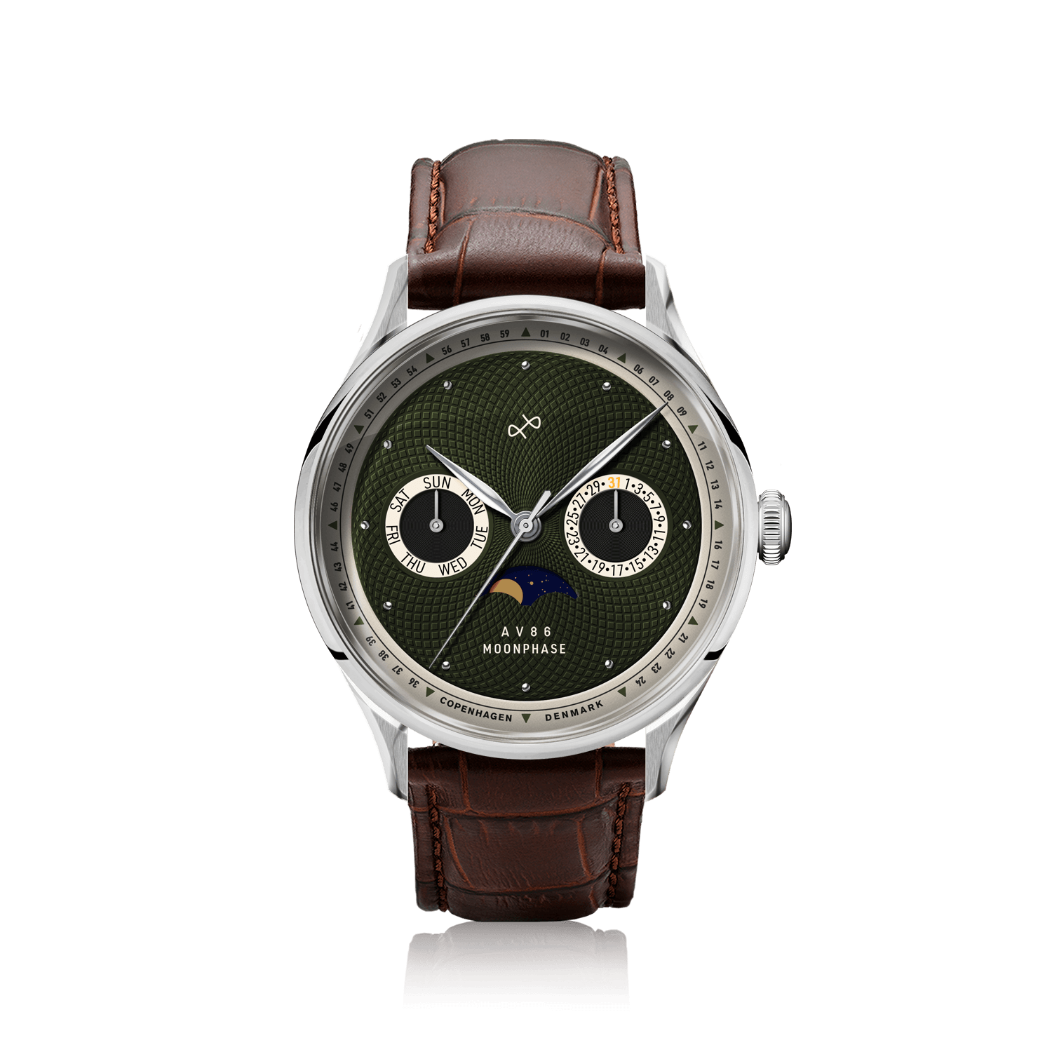 1968 Moonphase, Steel / Green