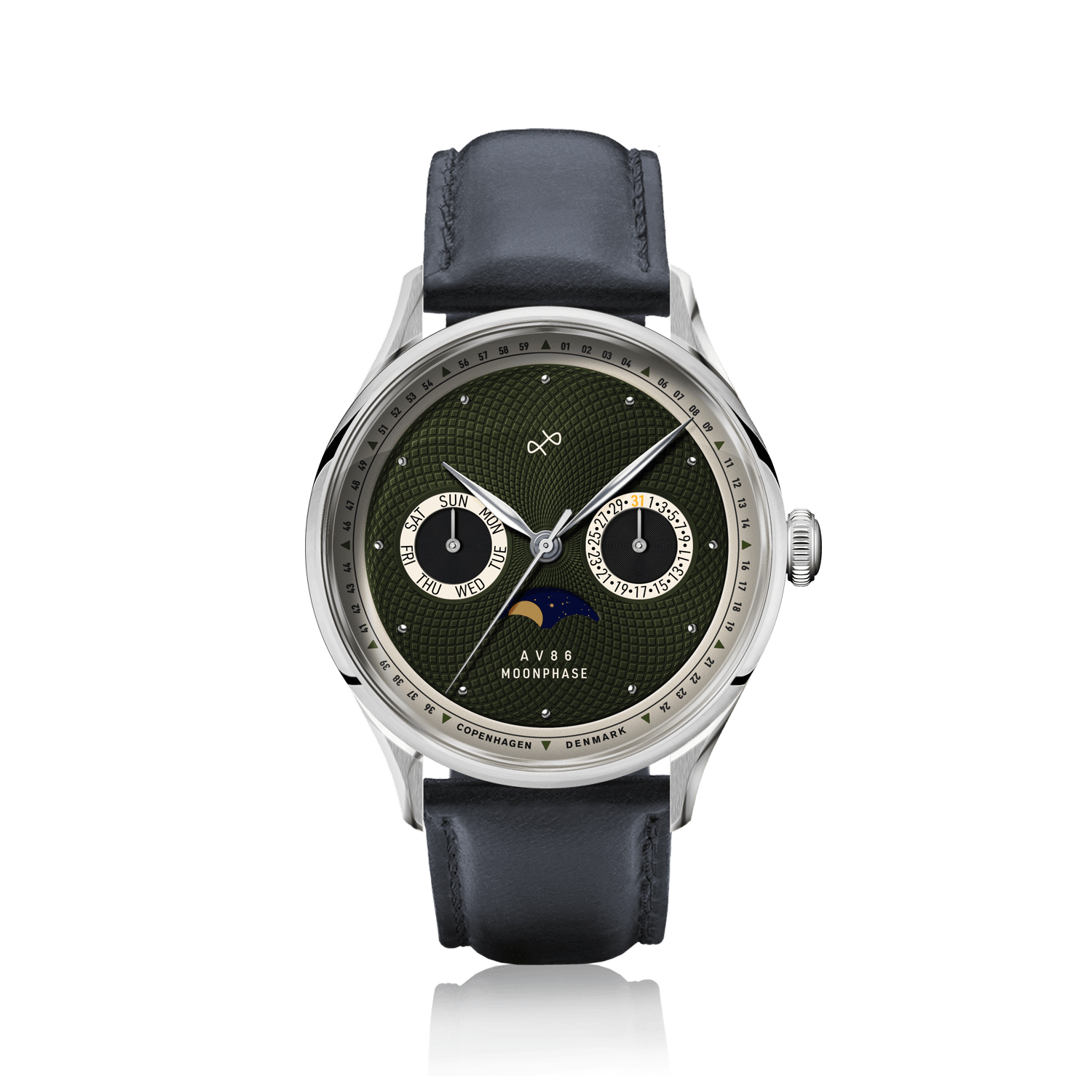 1968 Moonphase, Steel / Green